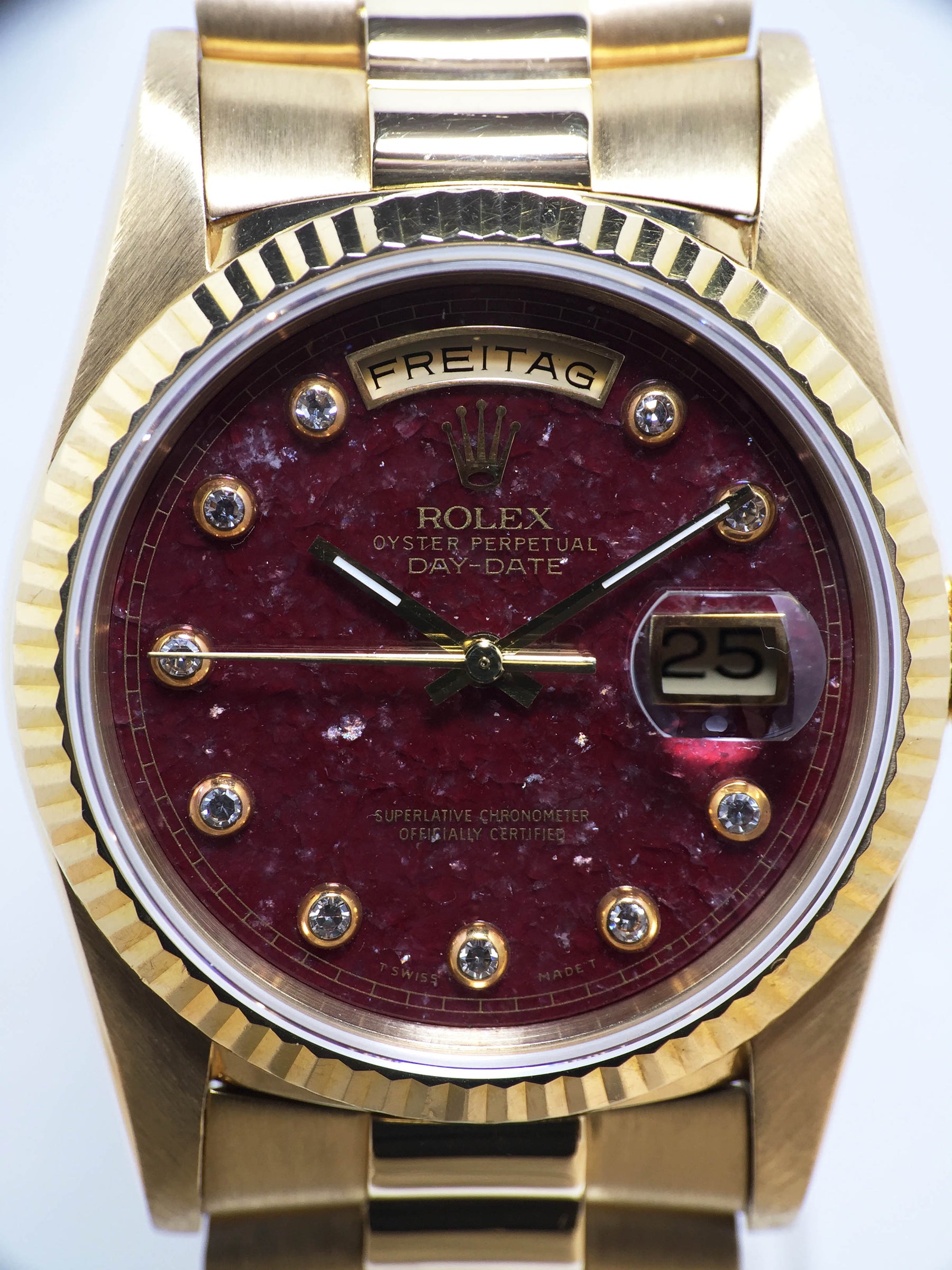 1990 Rolex Day Date Grossular Pinball Dial Ref. 18238