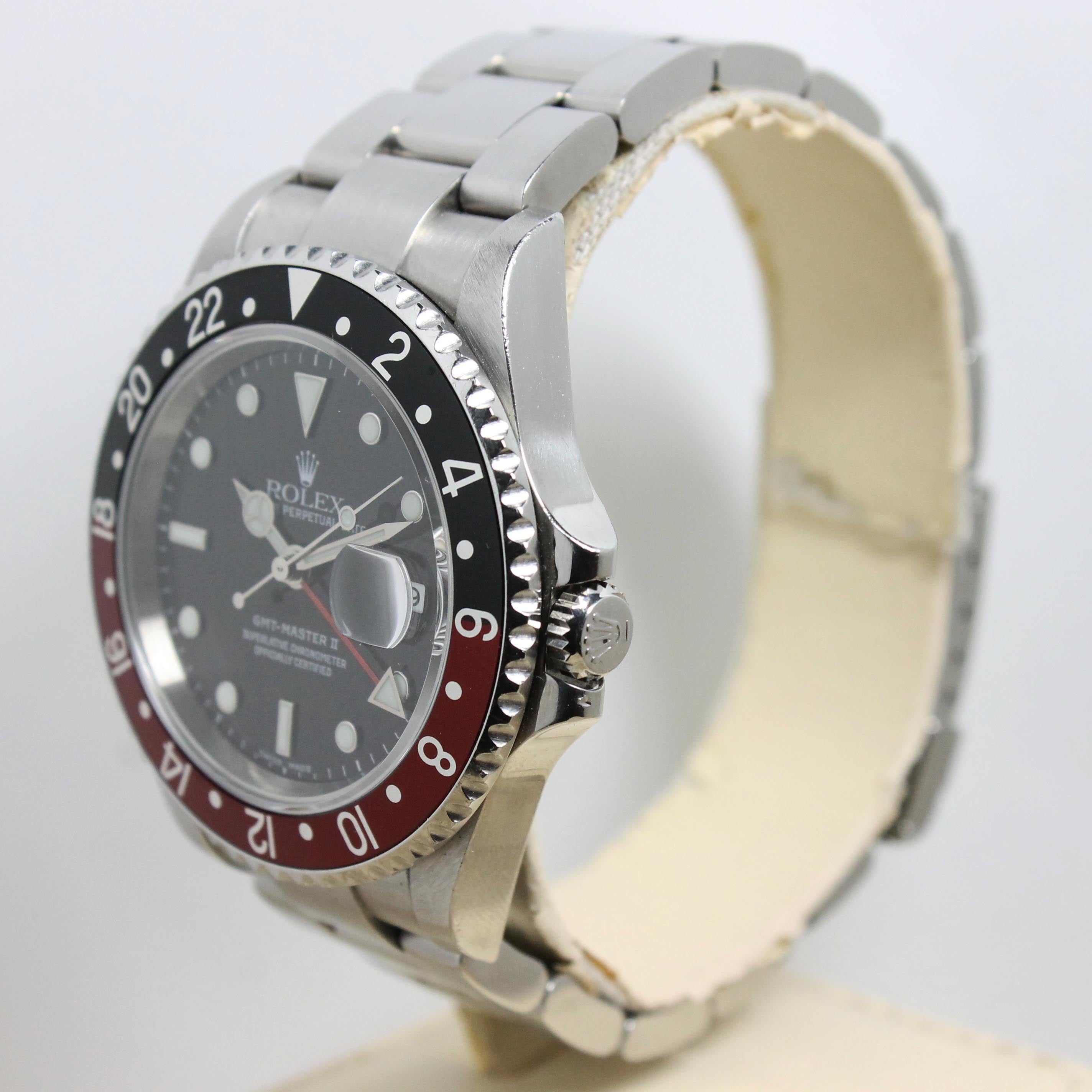 2004 Rolex GMT Master II Coke Ref. 16710 (Full Set)