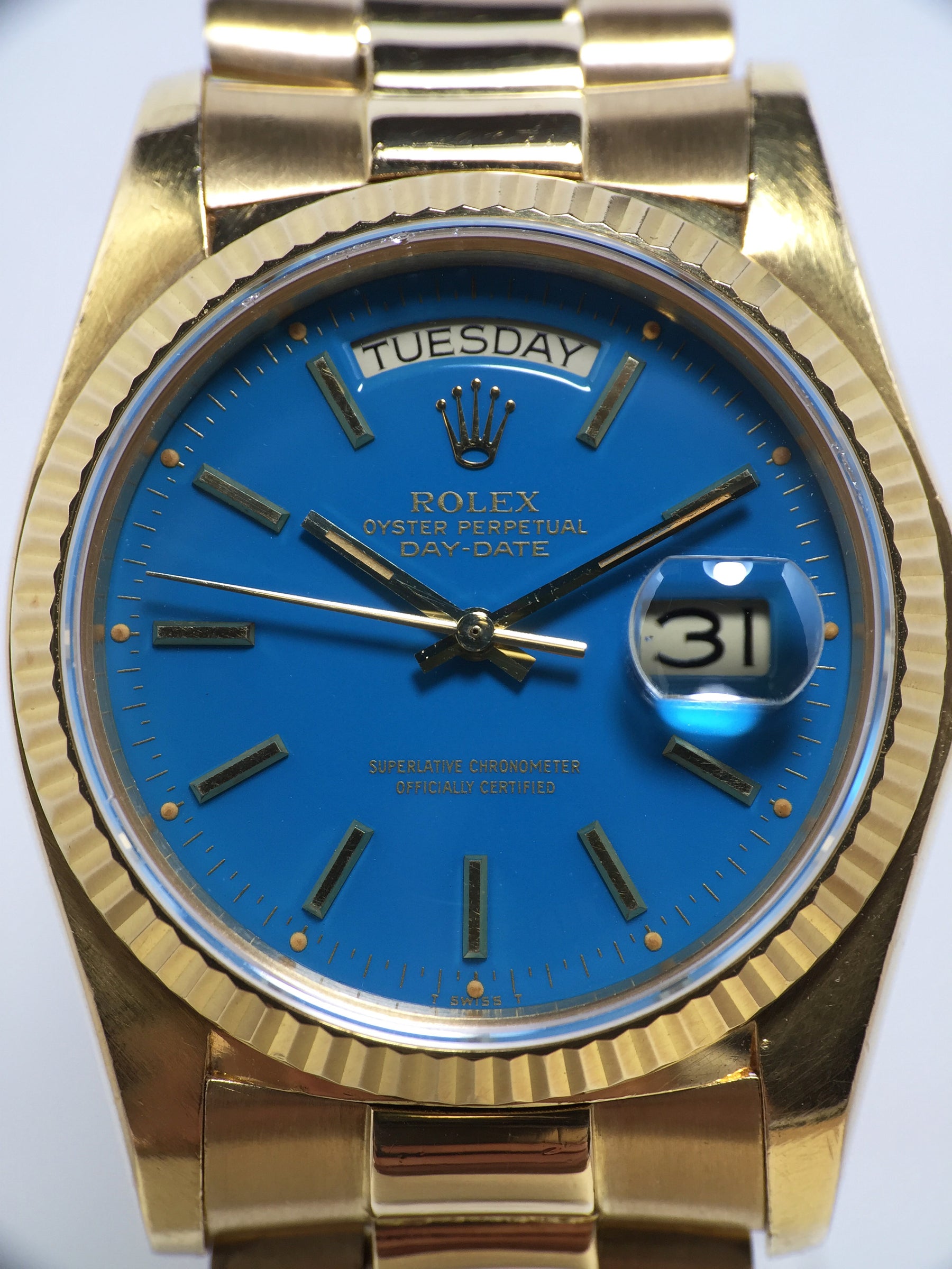 1978 Rolex Day Date Turquoise Stella Dial Ref. 18038