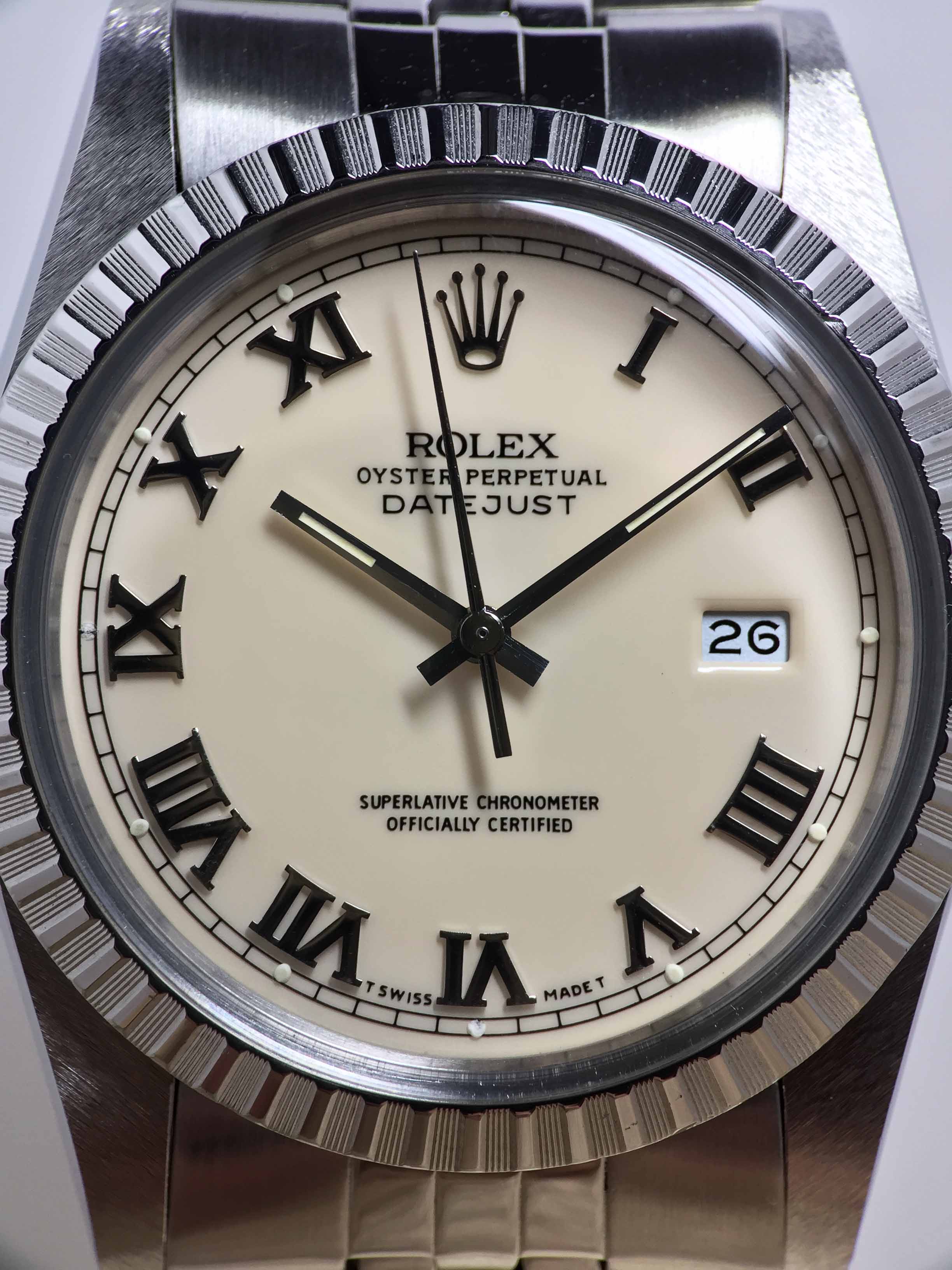 1985 Rolex Datejust Ivory Dial Ref. 16030