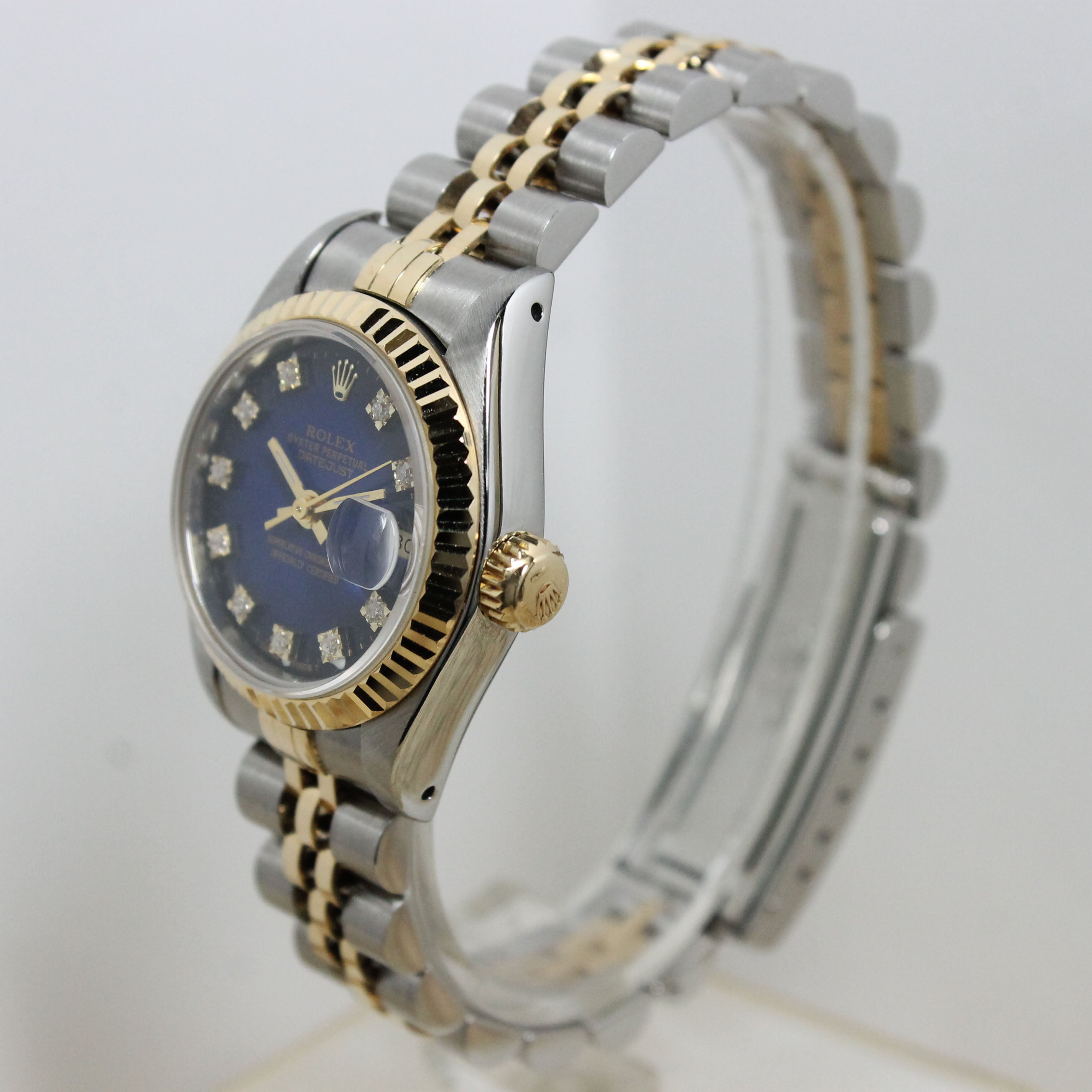 Rolex Datejust Ladies St/G Vignette Diamond Dial Ref. 69173 Year 1989 (Full Set)