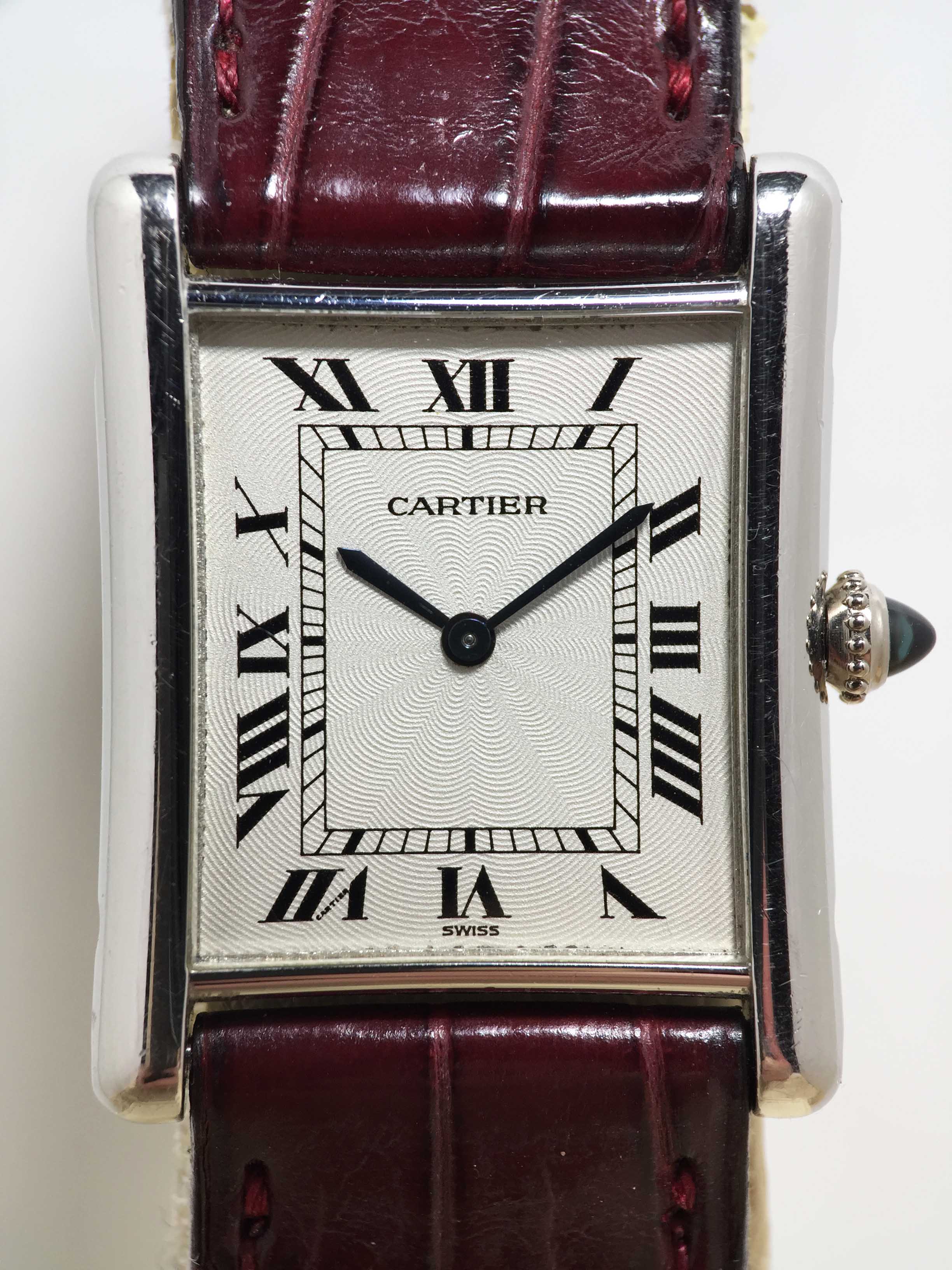 2000 Cartier Tank Louis Platinum Ref. 1601 1