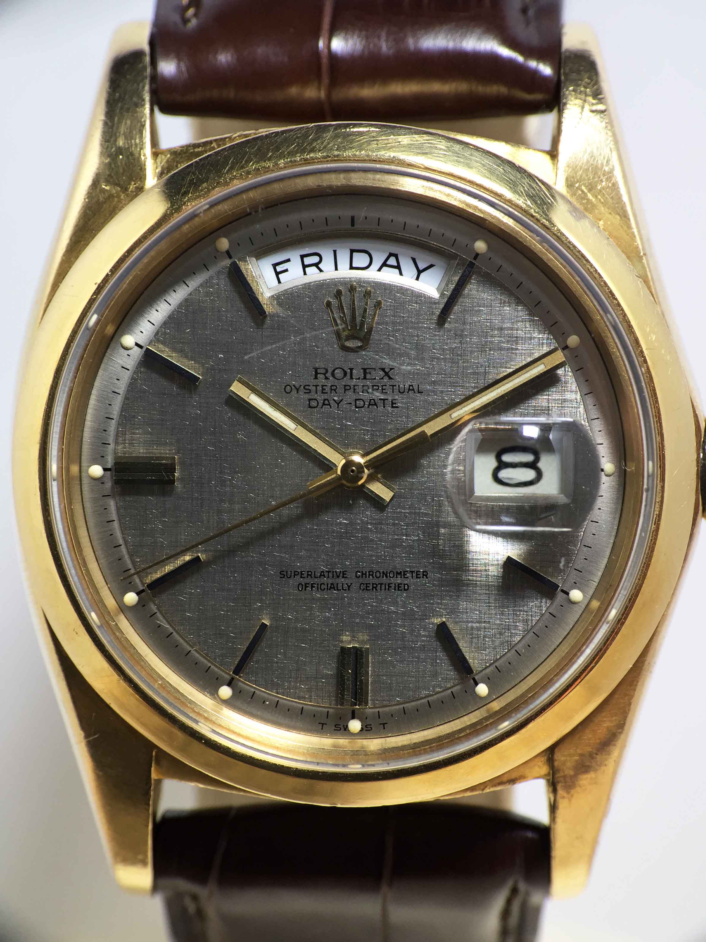 1971 Rolex Day Date Linen Dial Ref. 1802