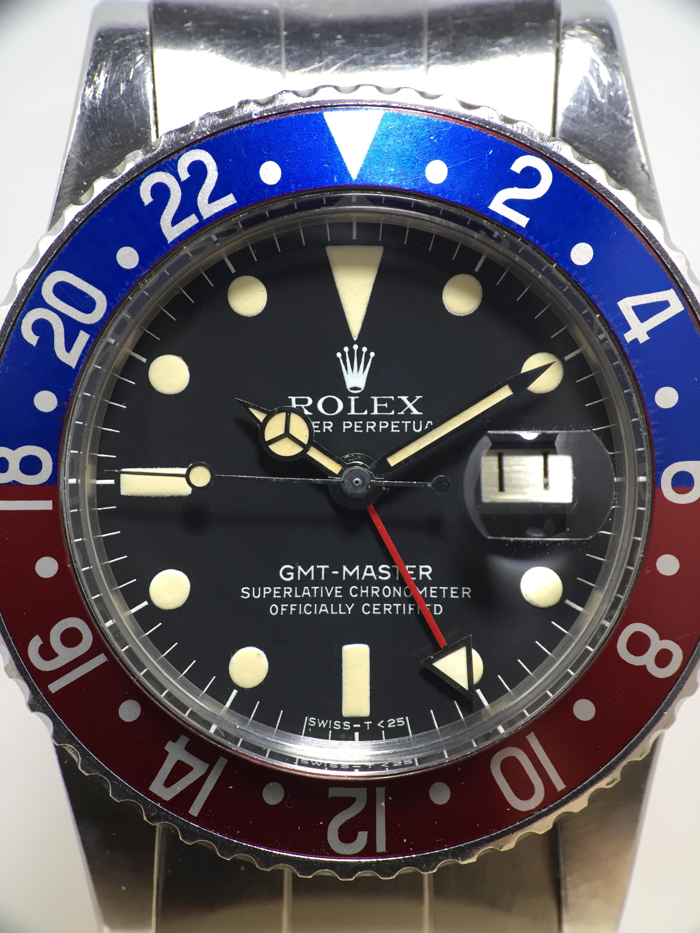 1978 Rolex GMT Master Pepsi Unpolished with MK 5 Dial Ref. 1675