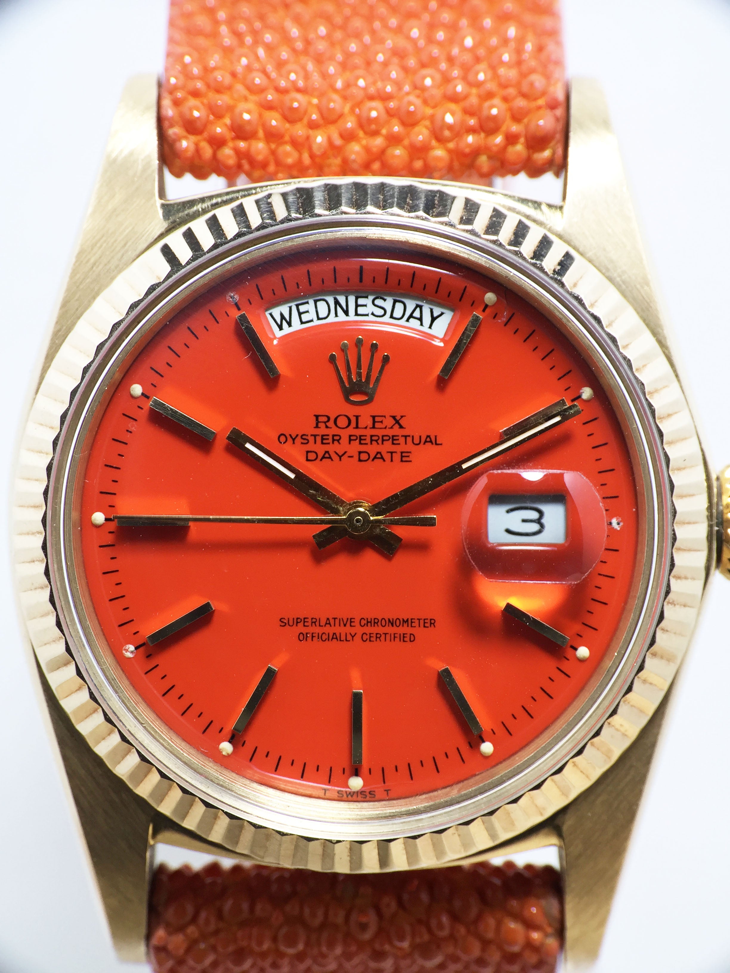 1978 Rolex Day Date Tangerine Stella Dial Ref. 1803