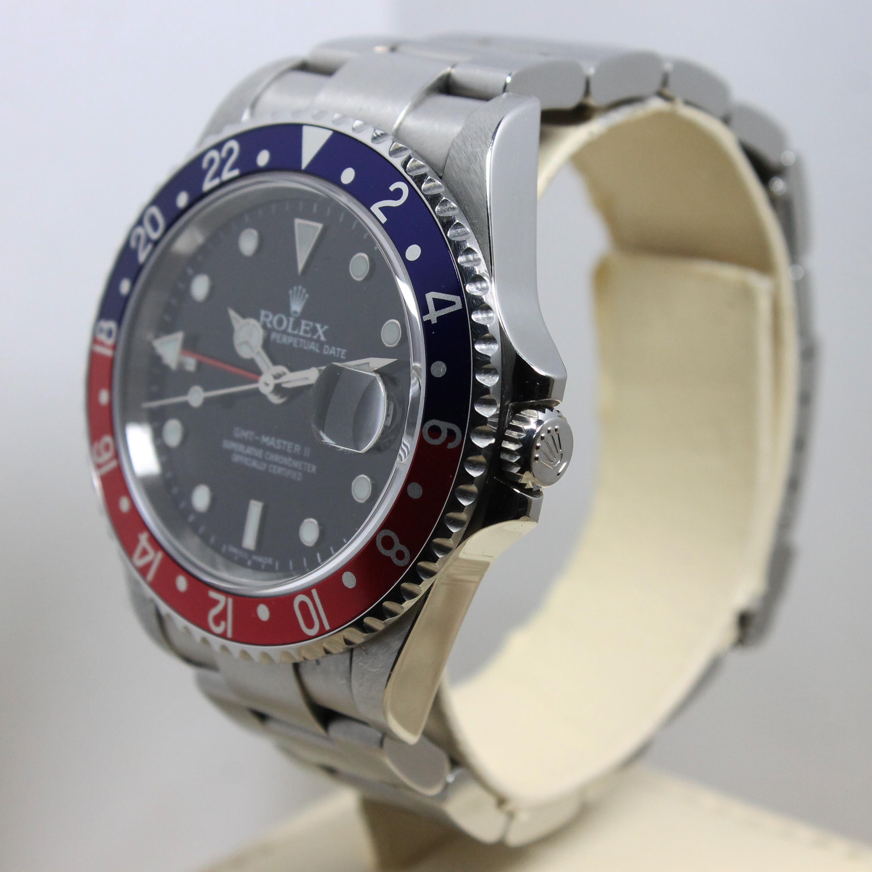 2008 Rolex GMT Master II - Stick Dial 3186 Ref. 16710B (Full Set)