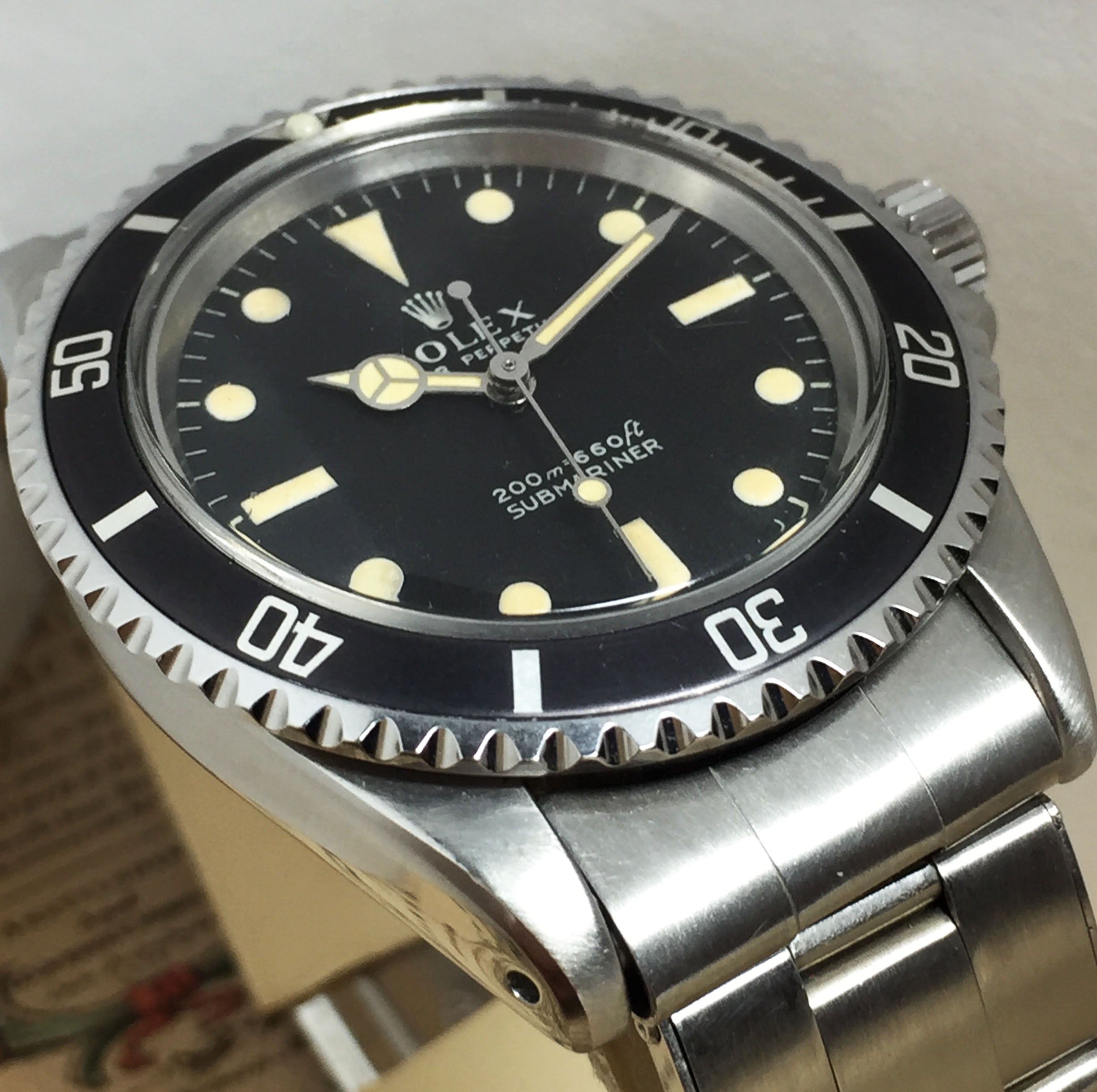 1968 Rolex Submariner Meter First Ref. 5513