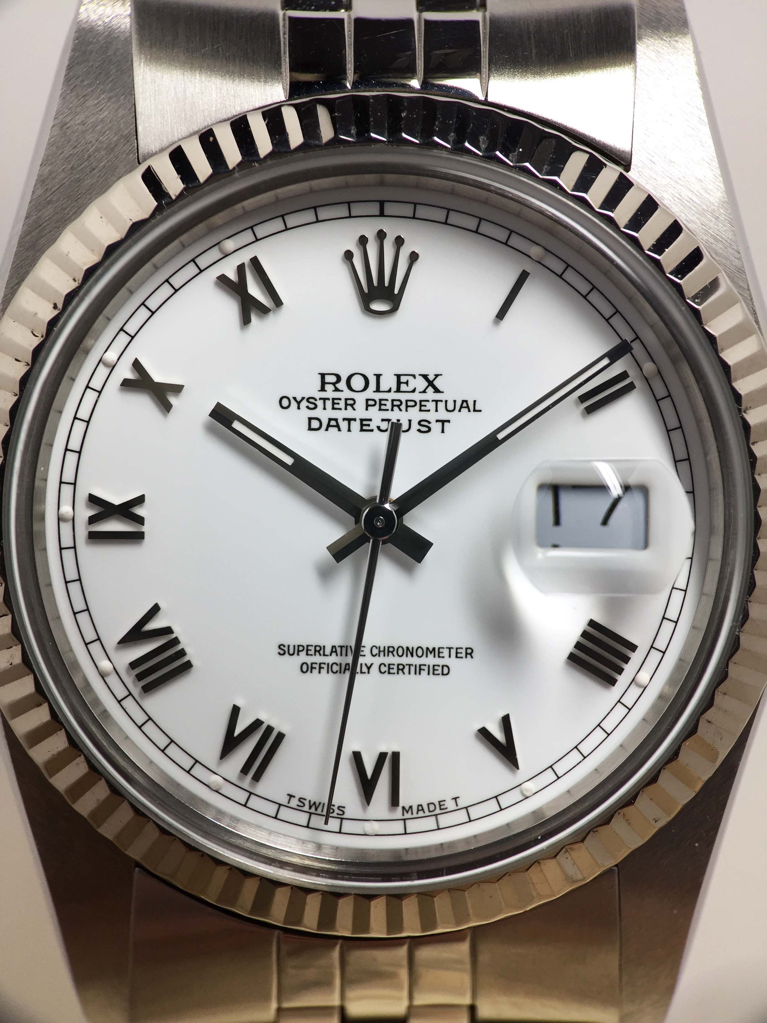 1987 Rolex Datejust White Roman Dial Ref. 16014