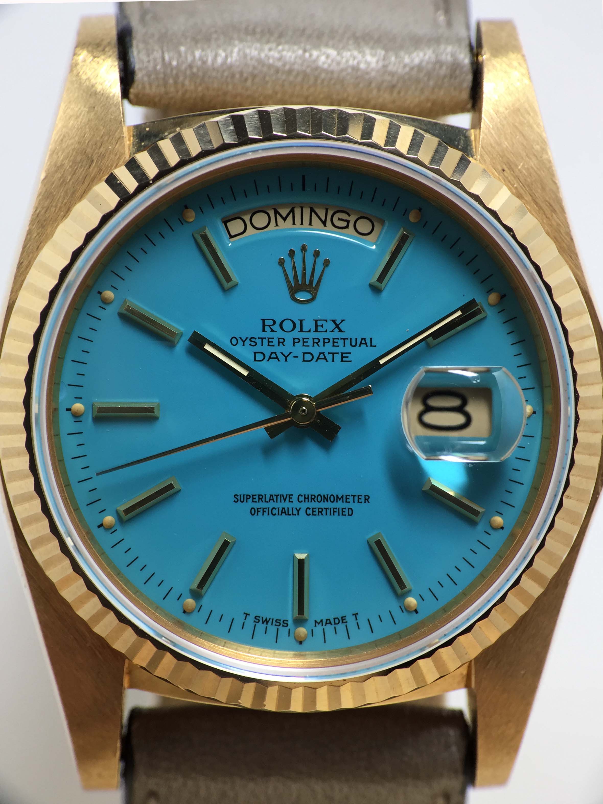 1979 Rolex Day Date Stella Turquoise Ref. 18038