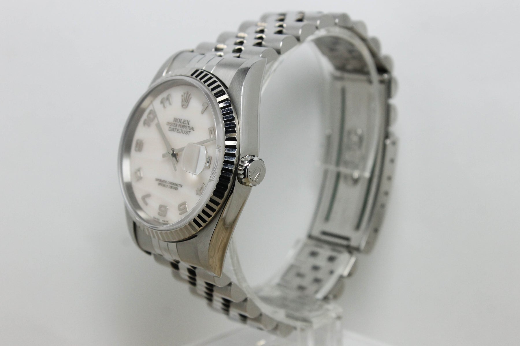 1997 Rolex Datejust Pink Mother of Pearl Dial Ref. 16234 (with Papers)