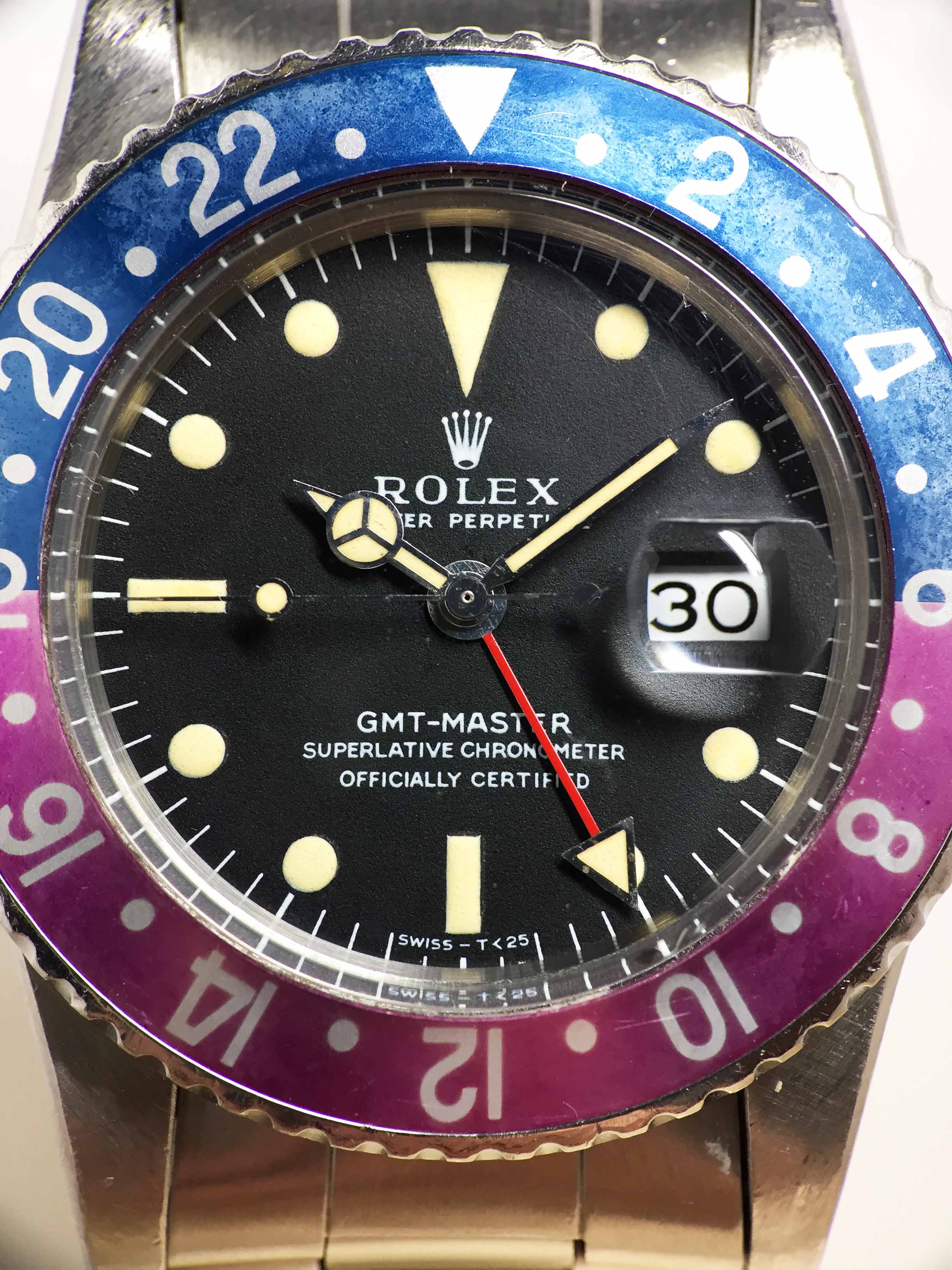 1968 Rolex GMT Master MK1 Fuchsia Ref. 1675 (with Box & Papers)