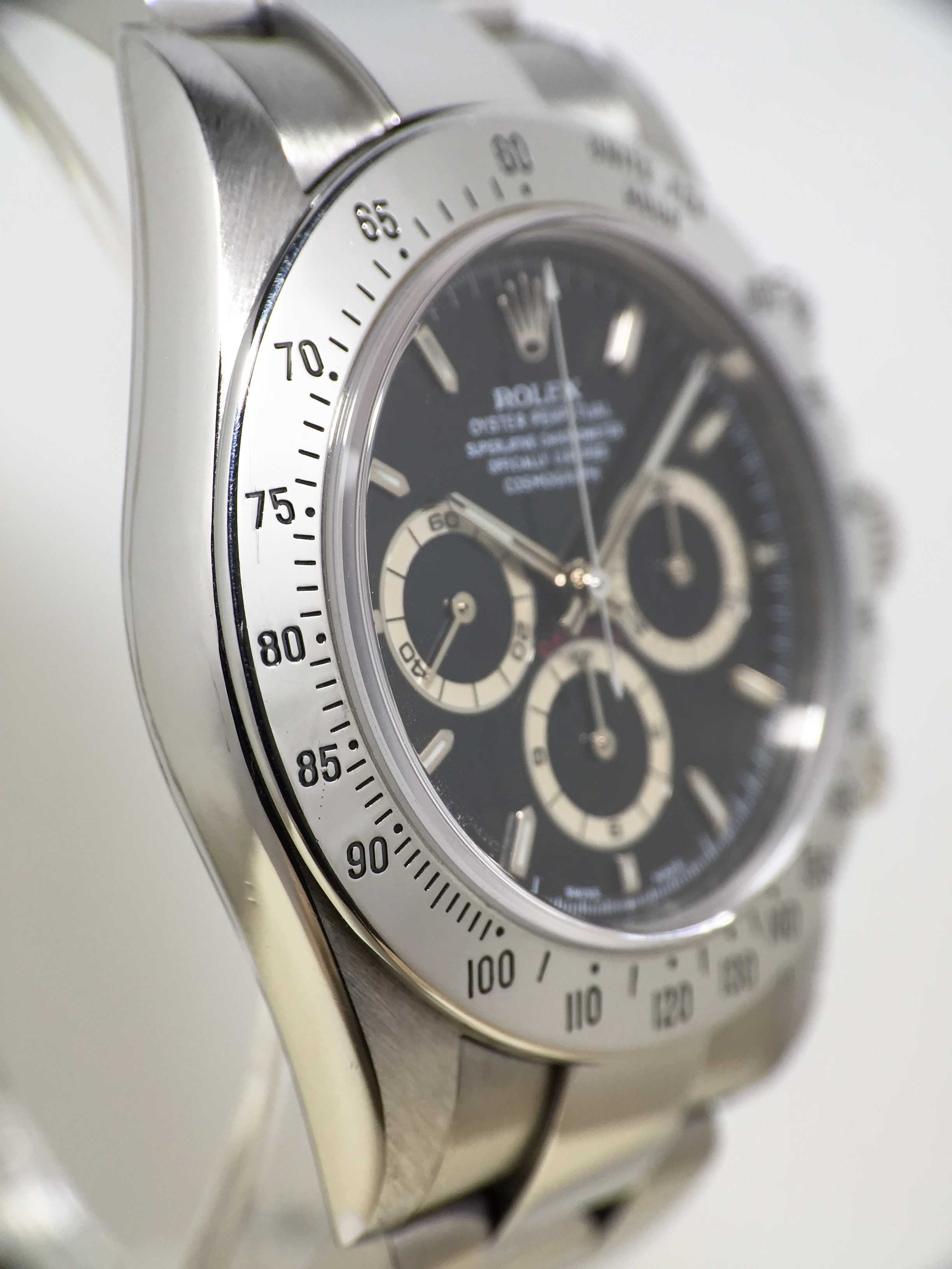 1999 Rolex Daytona Zenith Black Dial Ref. 16520 A Series