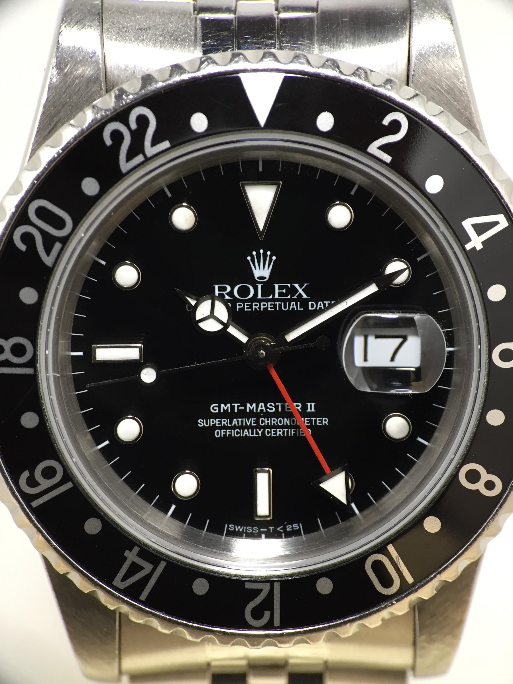1988 Rolex GMT Master II Tritium Jubilee Ref. 16710 (Full Set & Service Papers)