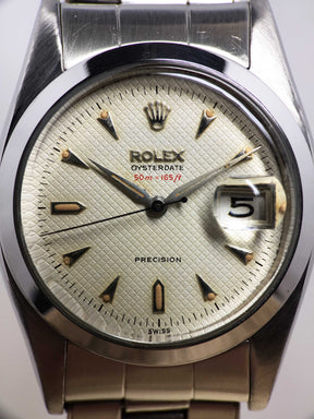 Rolex Oysterdate Precision 'Honeycomb' Ref. 6494 Year 1956 (with Box)