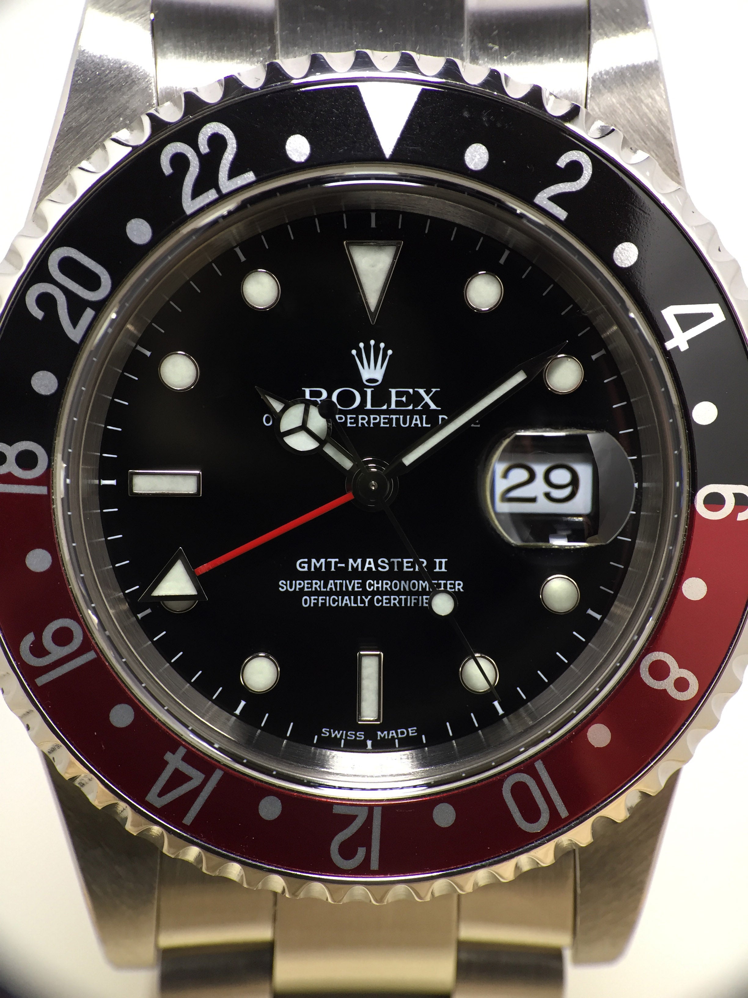 1999 Rolex GMT Master II Coke Ref. 16710 (Full Set)