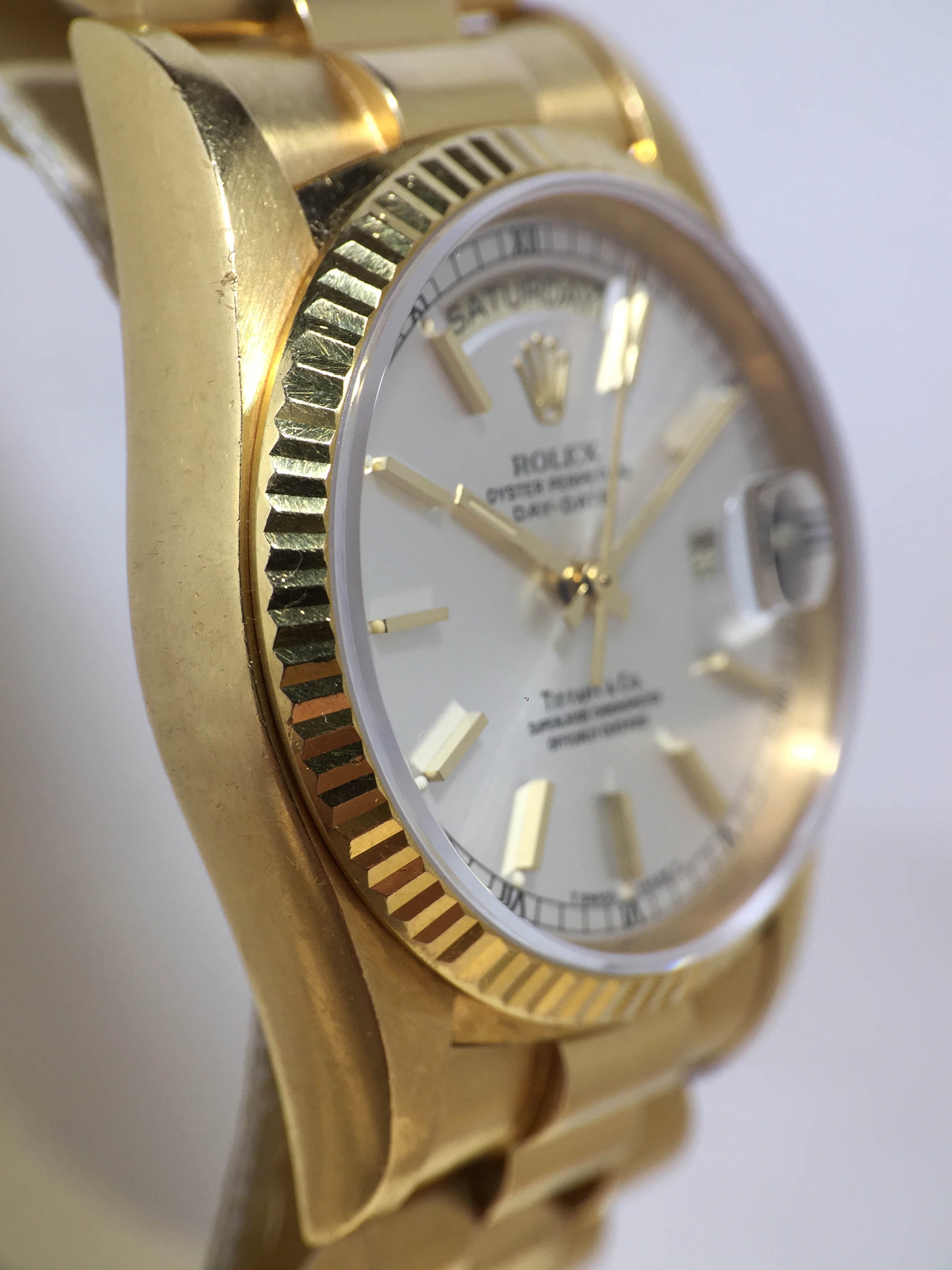 1986 Rolex Day Date Silver Dial 'Tiffany & Co' Ref. 18038