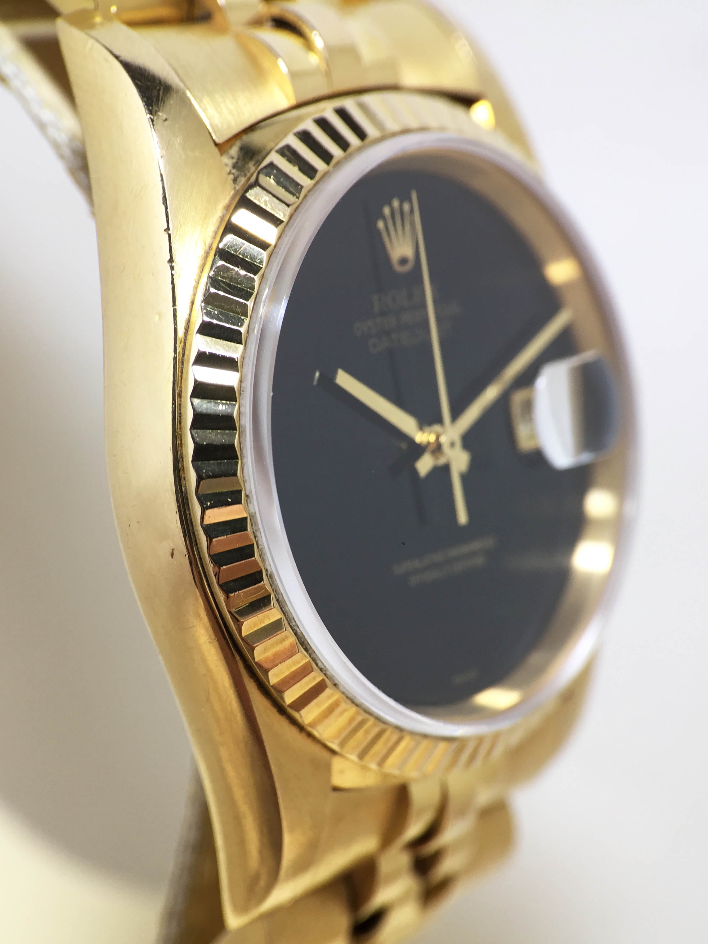 1990 Rolex Datejust Onyx Dial Ref. 16238