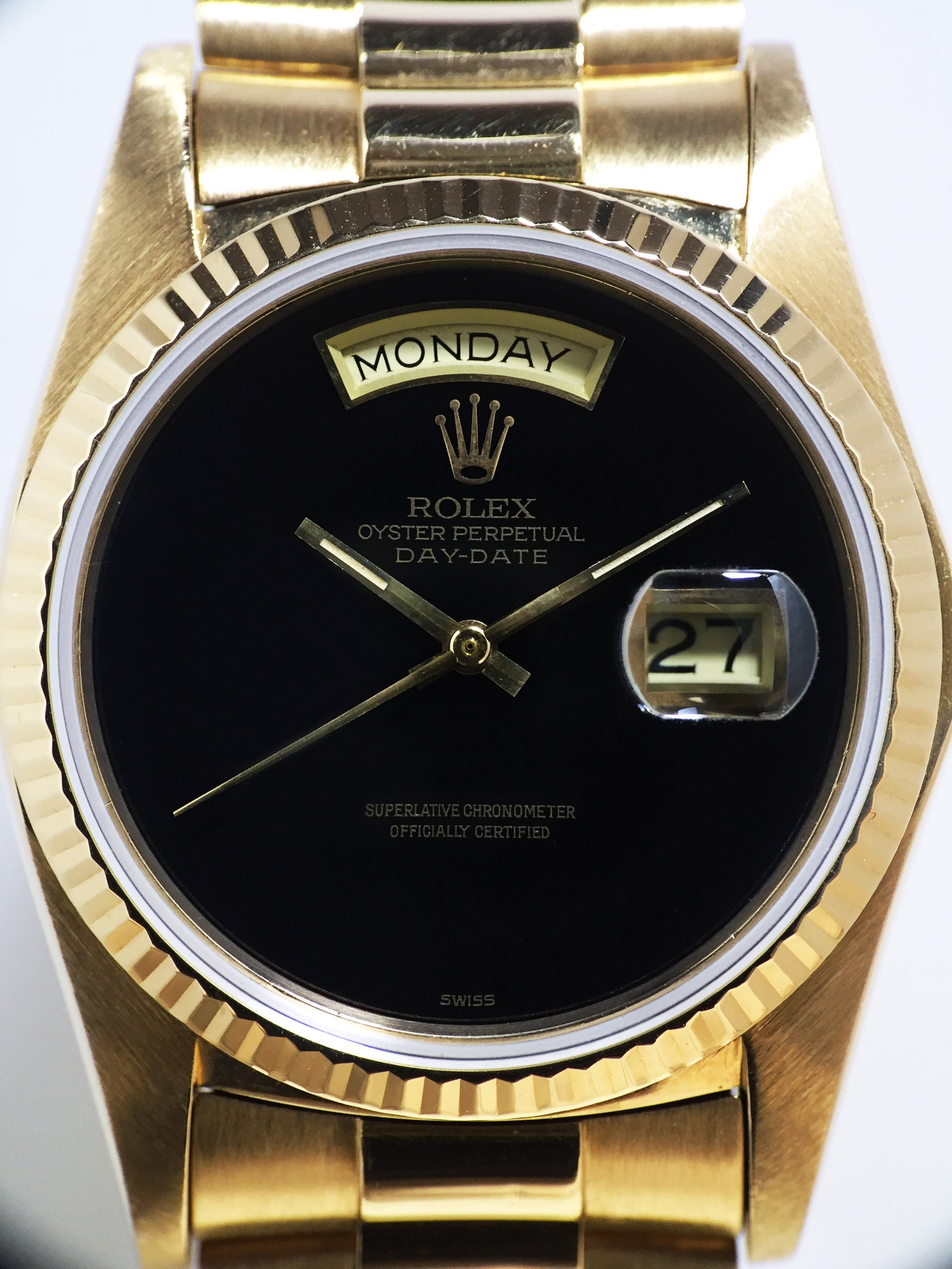 1979 Rolex Day Date Onyx Ref. 18038 (Full Set)