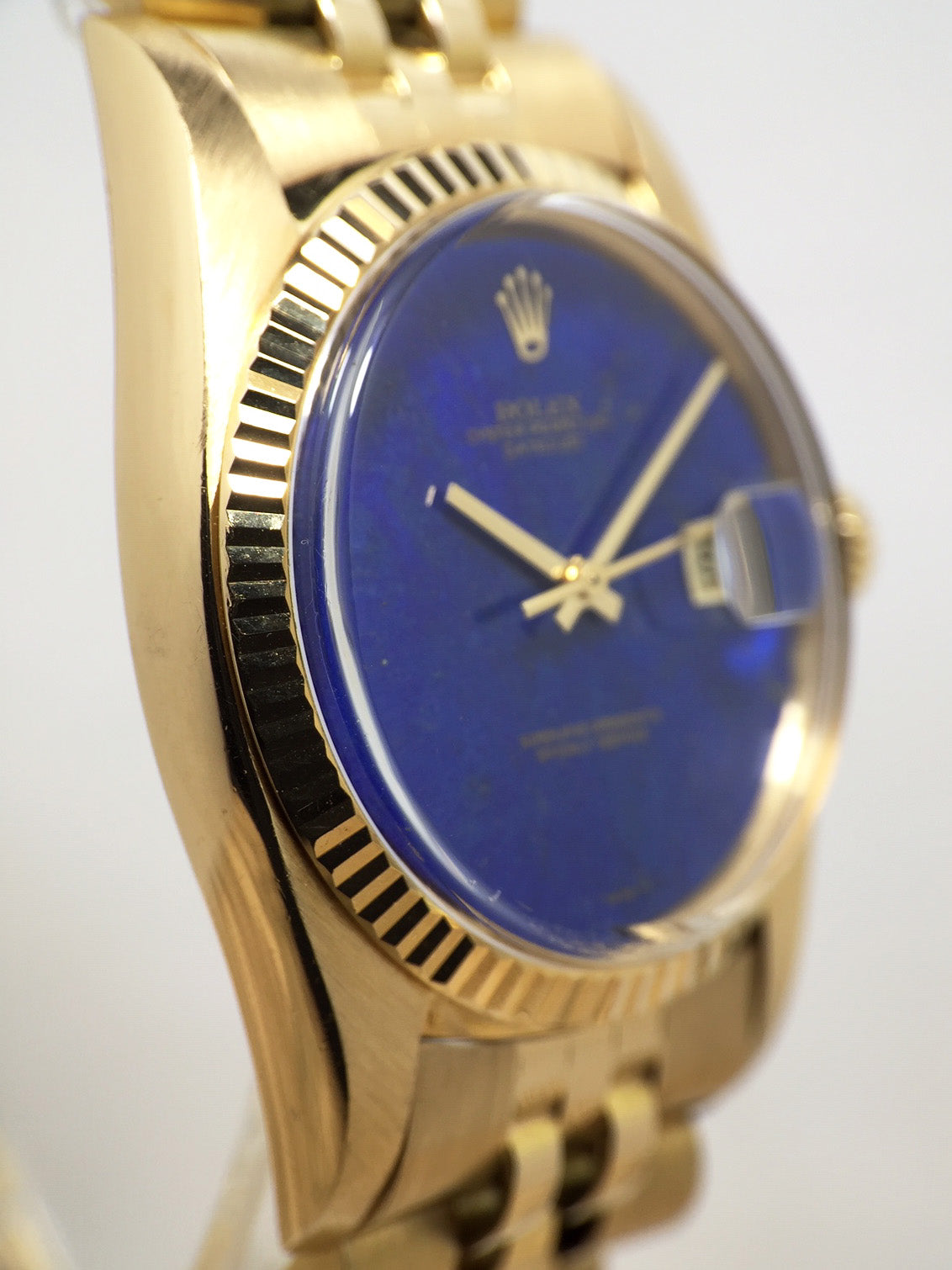 1976 Rolex Datejust Yellow Gold Rare Lapis Dial Ref. 1601