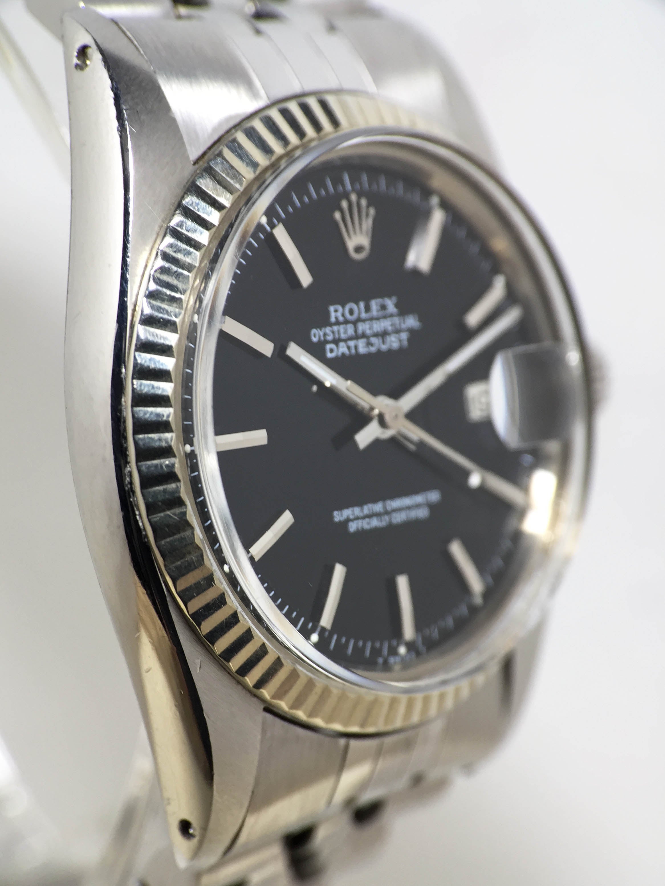 1978 Rolex Datejust Black Glossy Dial Ref. 1601