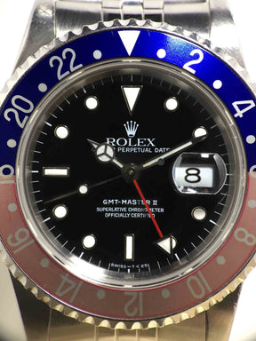 1989 Rolex GMT Master II Pepsi Jubilee Ref. 16710 (Full Set)