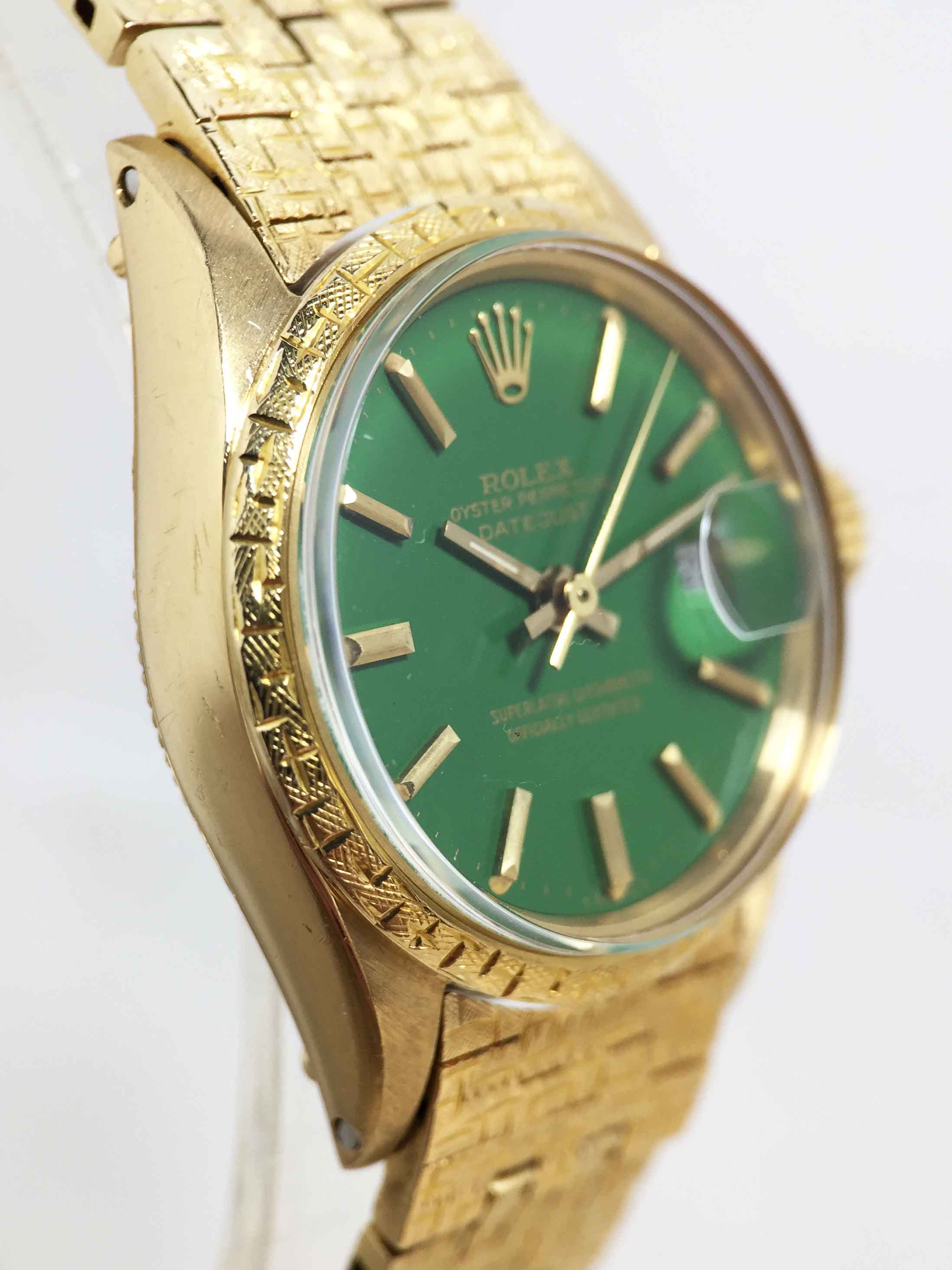 1975 Rolex Ladies Datejust Stella Green Ref. 6702