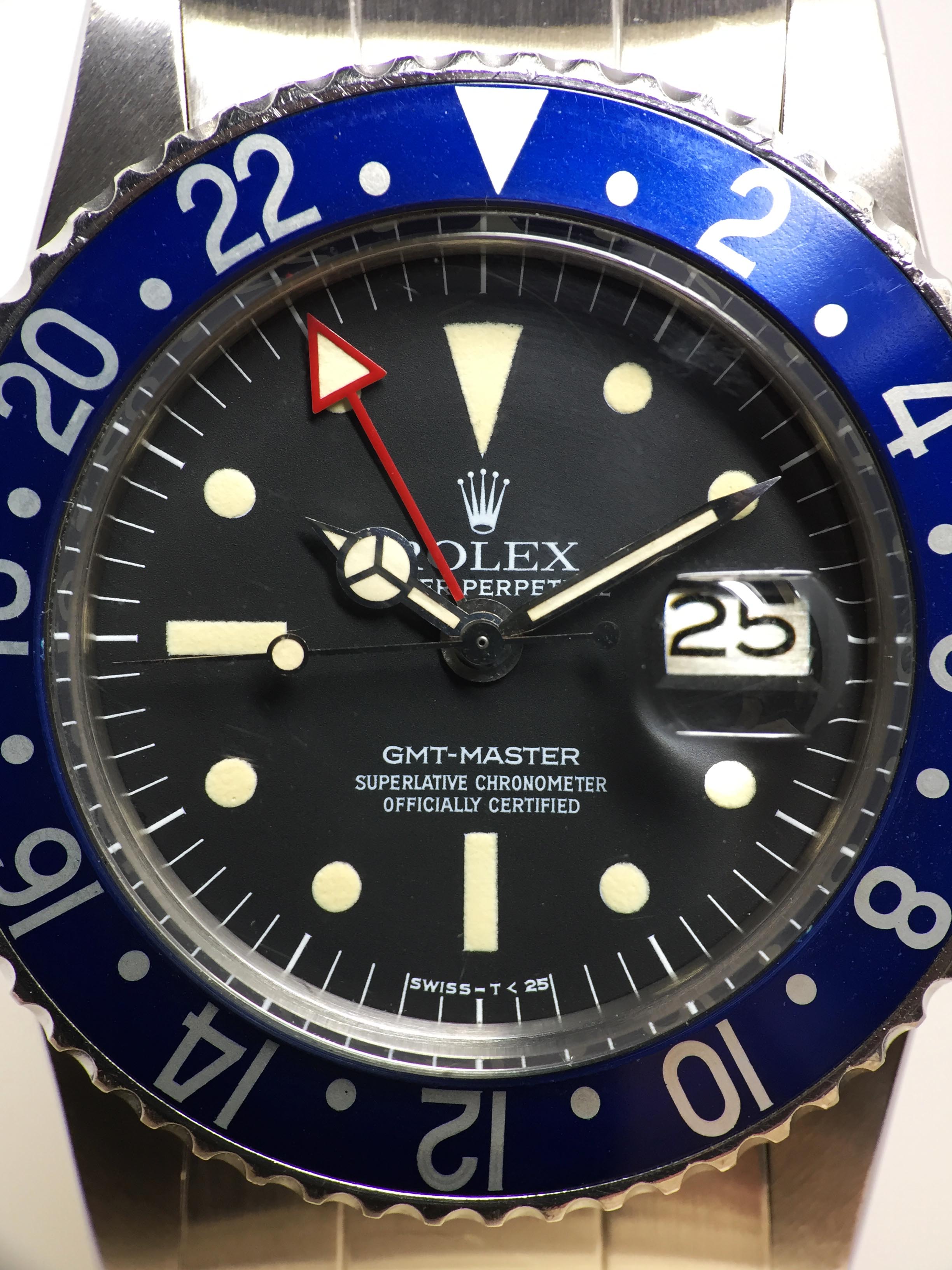 Rolex GMT Master MK3 Radial Blueberry Ref. 1675 Year 1978 (Full Set) - Price on Request