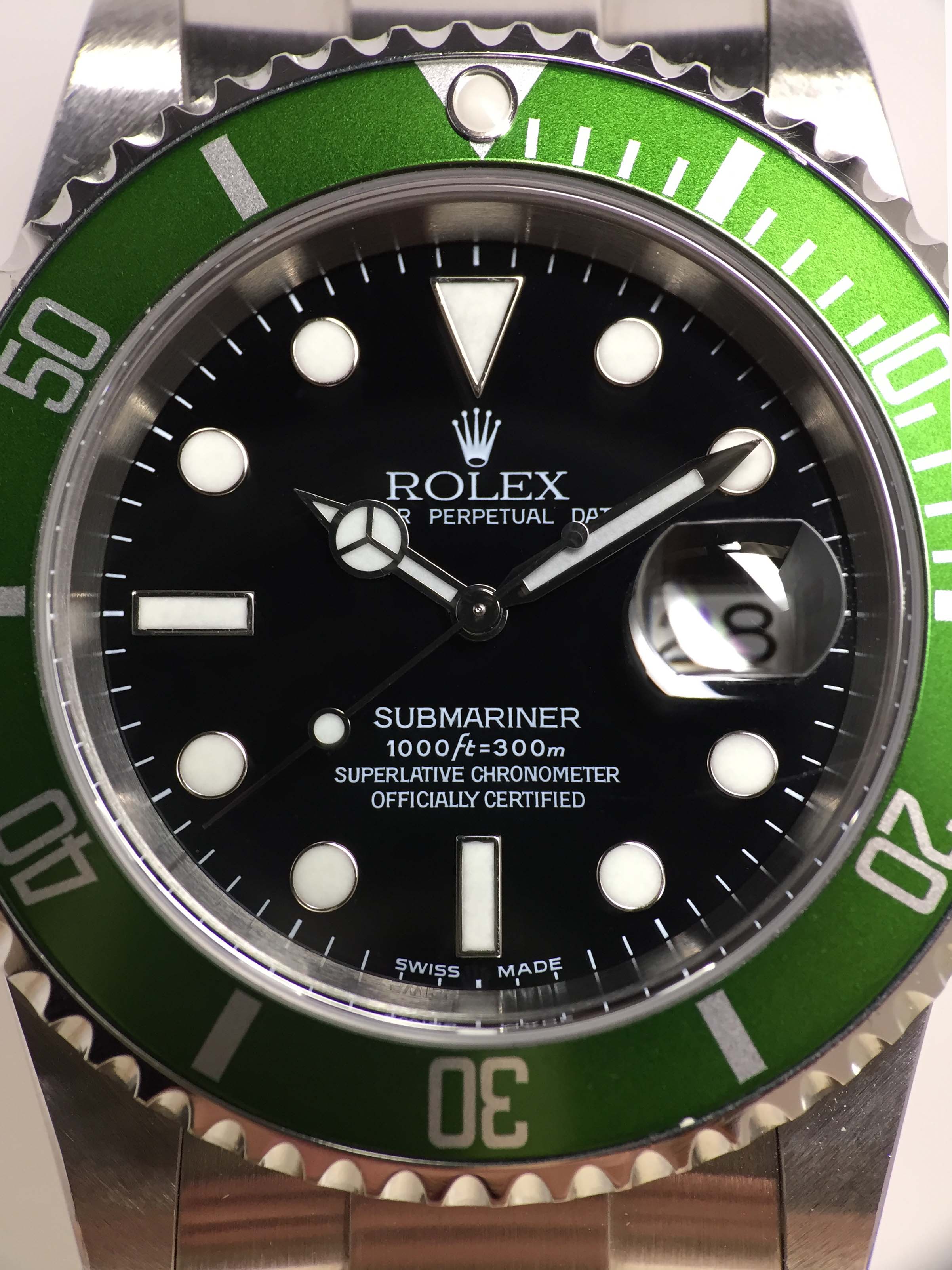 2004 Rolex Submariner 50th Anniversary Flat 4 Unpolished Ref. 16610T