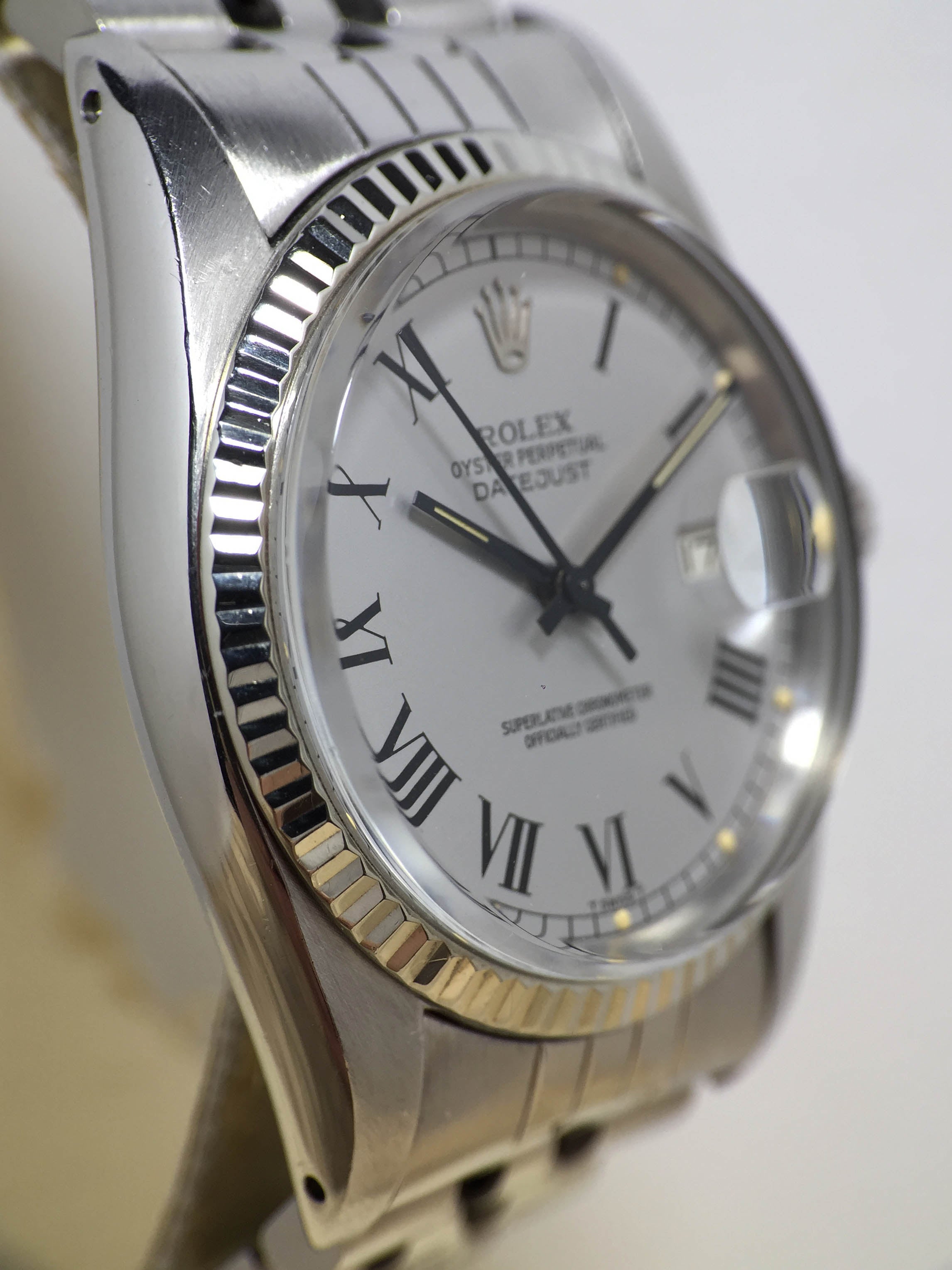 1977 Rolex Datejust Light Grey Buckley Dial Ref. 16014