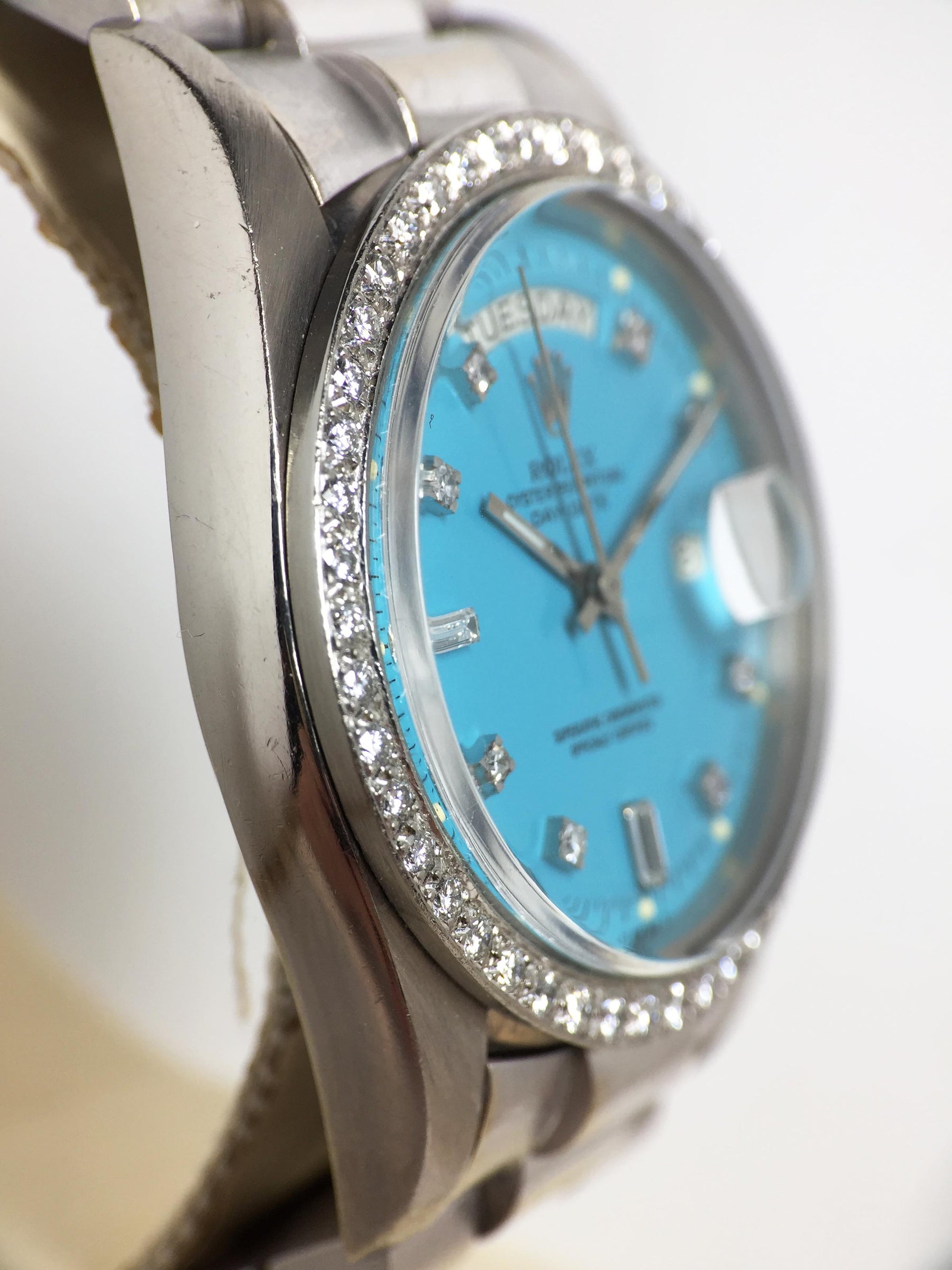 1978 Rolex Day Date Turquoise Stella Diamond Dial Ref. 1804