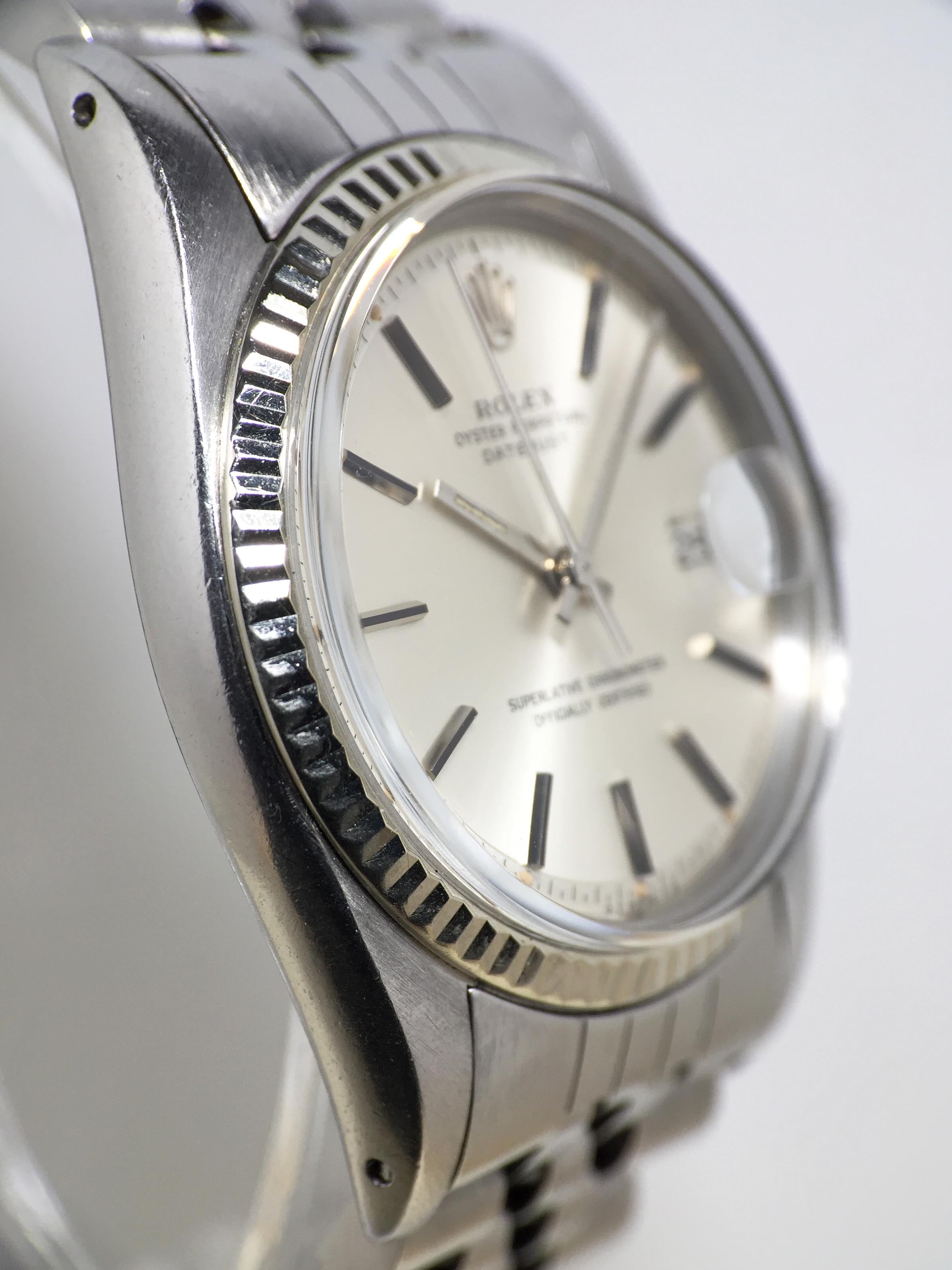 1978 Rolex Datejust Sliver Dial Ref. 1601