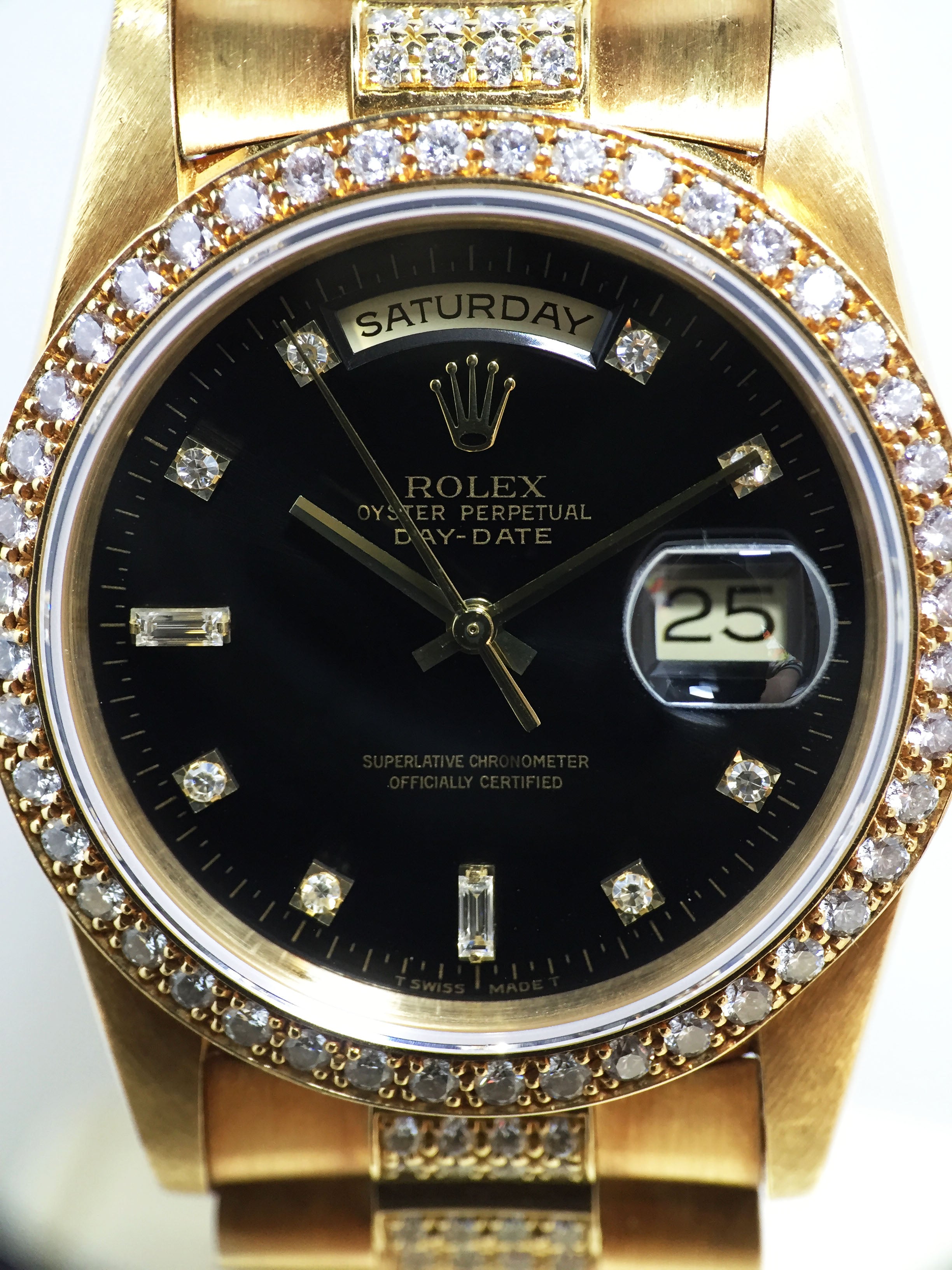 1990 Rolex Day Date with Diamond Bracelet Ref. 18348