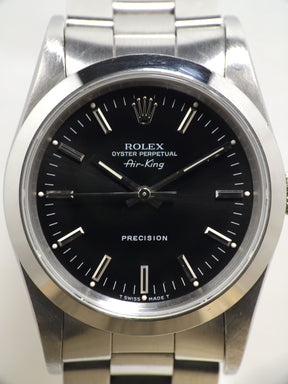 1991 Rolex Air King Black Dial Ref. 14000 (Full Set)