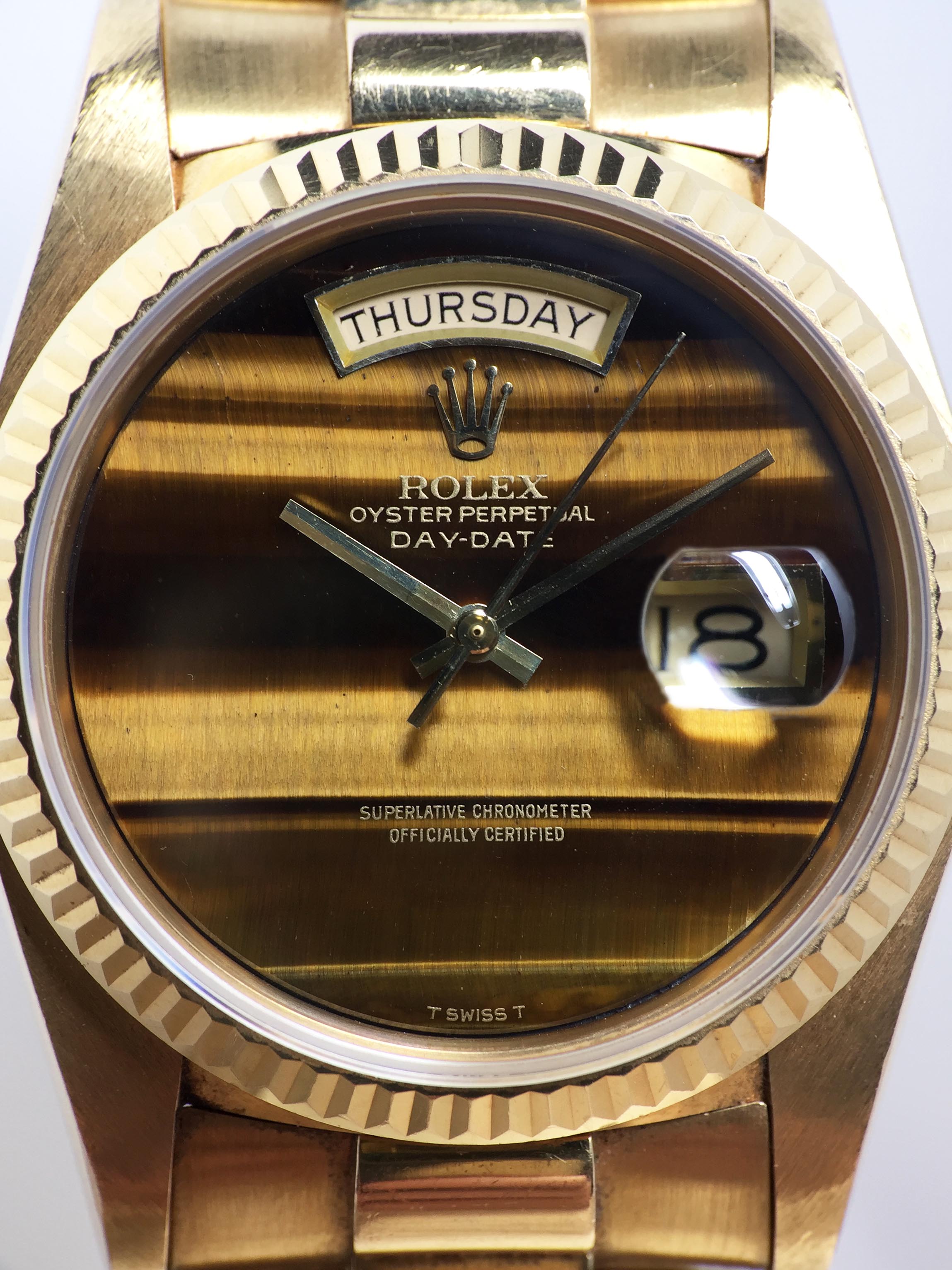 1980 Rolex Day Date Tiger's Eye Ref. 18038 (with Papers)