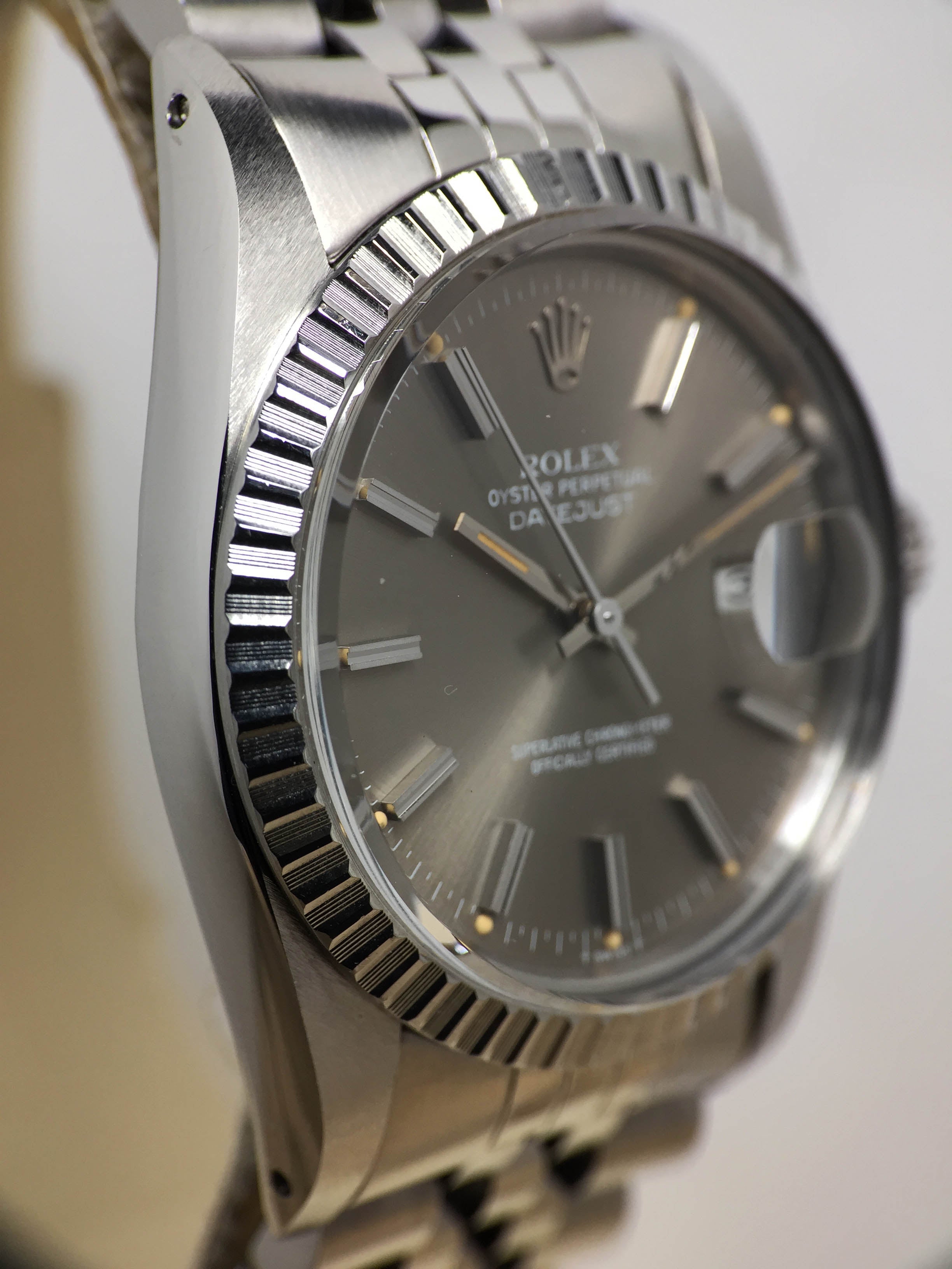 1982 Rolex Datejust Grey Dial Ref. 16030