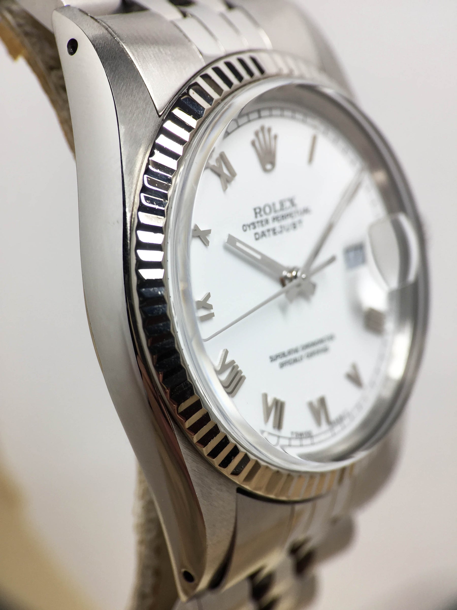 1987 Rolex Datejust White Roman Dial Ref. 16014