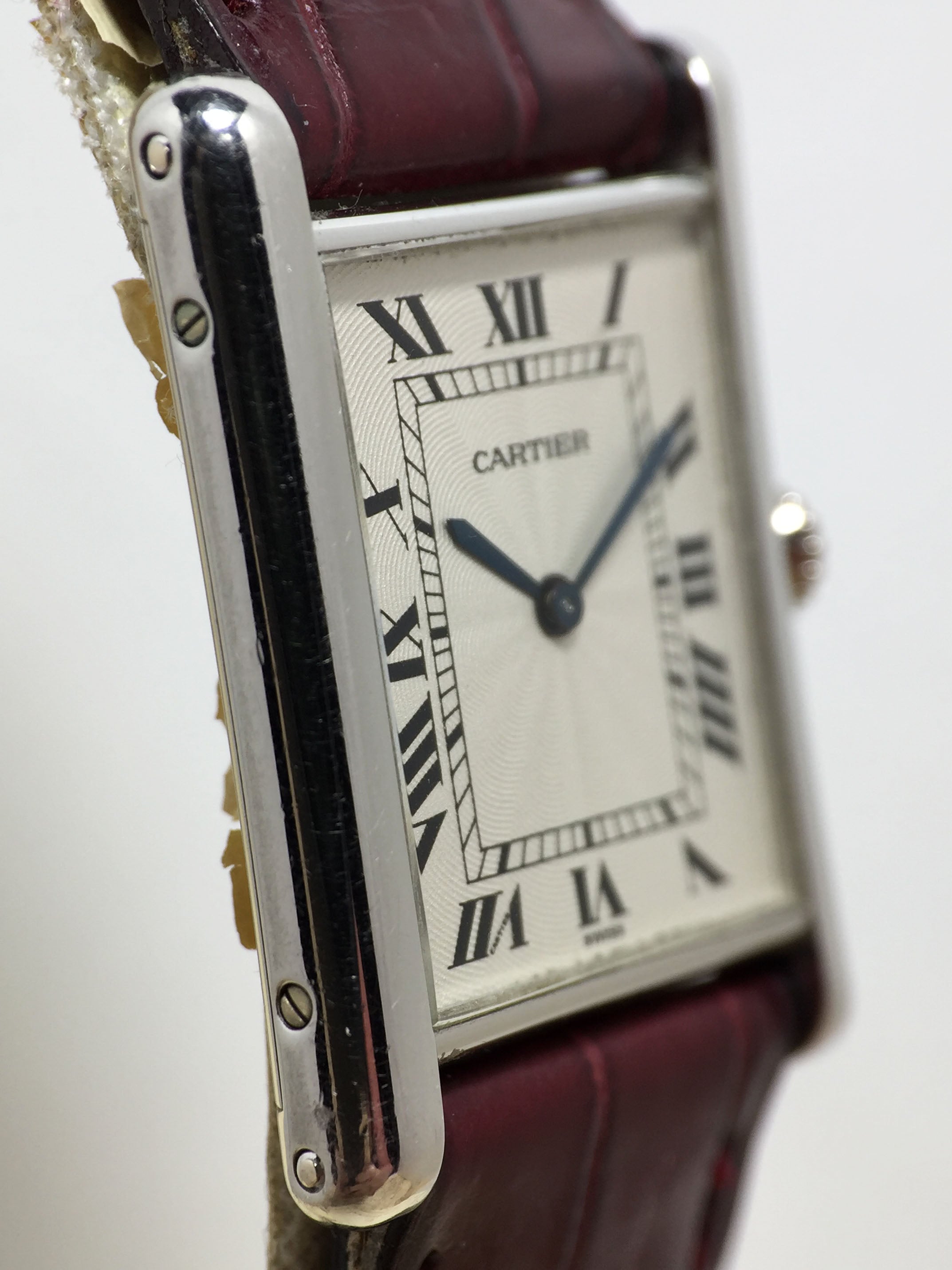 2000 Cartier Tank Louis Platinum Ref. 1601 1