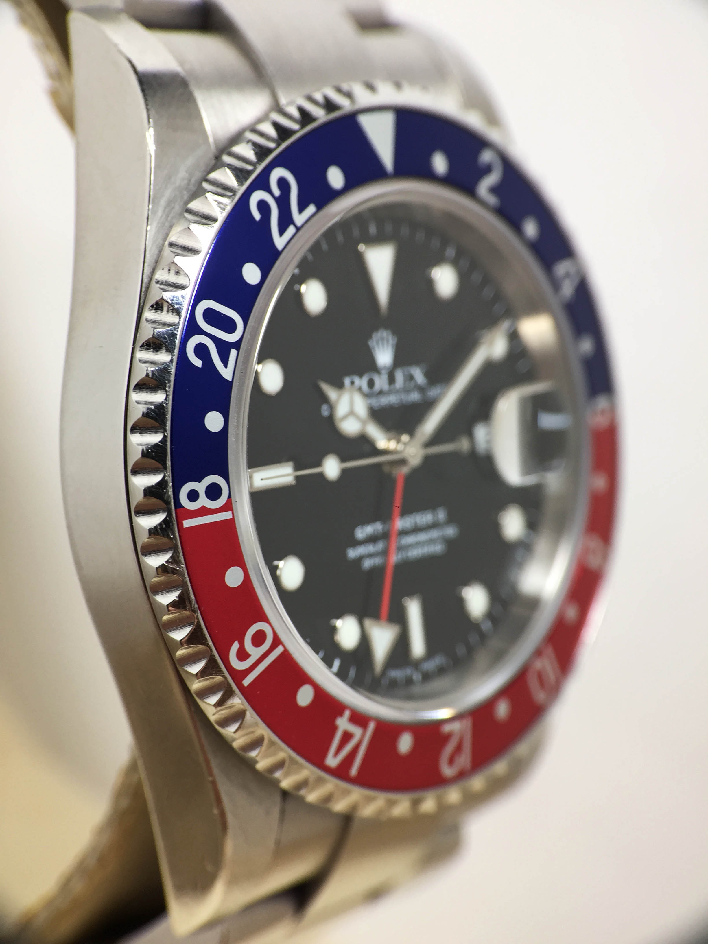 2005 Rolex GMT Master II Pepsi Unpolished Ref. 16710 (with Papers)