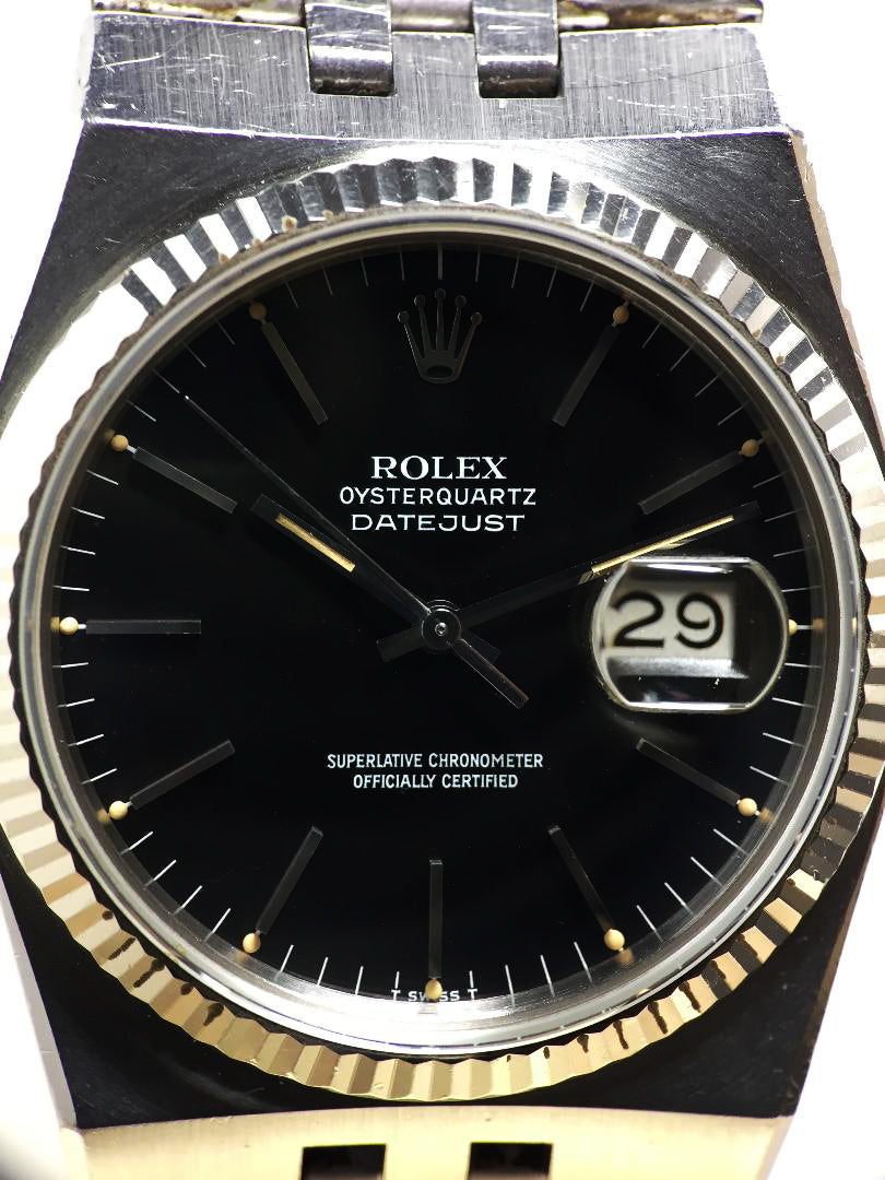 1981 Rolex Oysterquartz Datejust Ref. 17014 (with Papers)