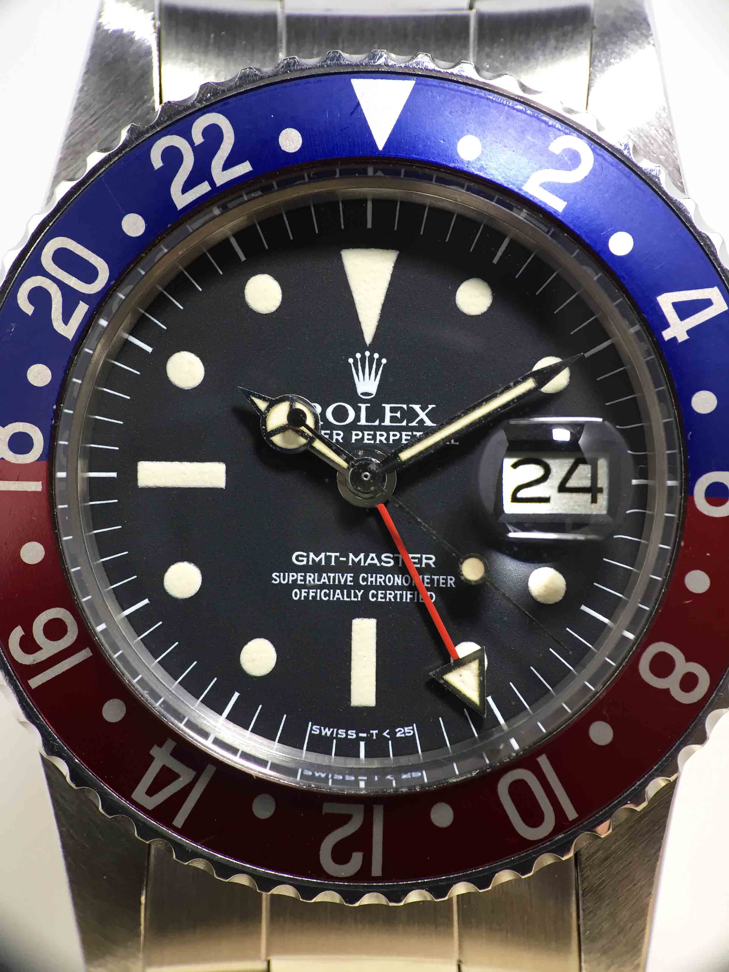 1978 Rolex GMT Master Radial Dial Ref.  1675 (with RSC Papers)