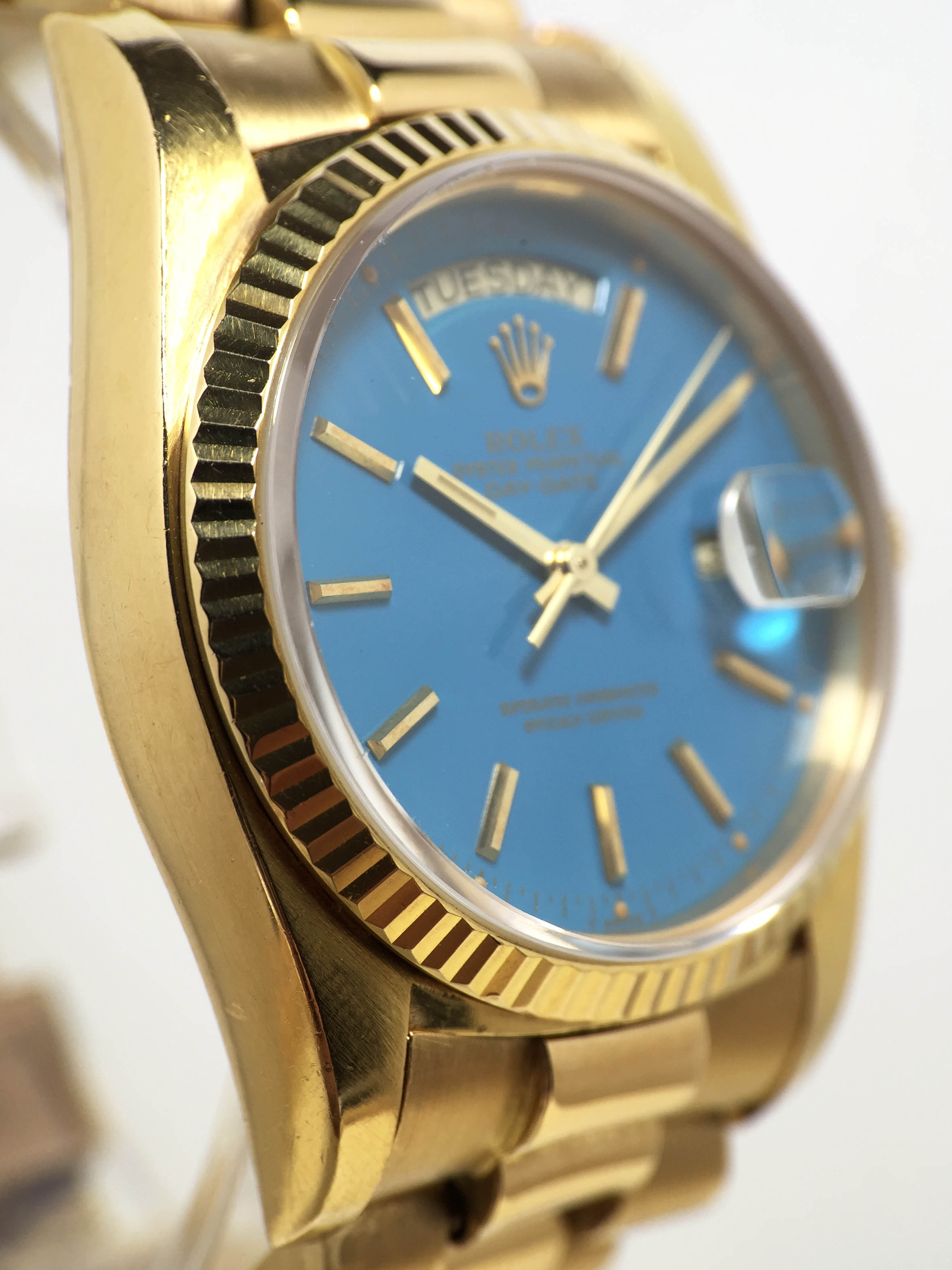 1978 Rolex Day Date Turquoise Stella Dial Ref. 18038