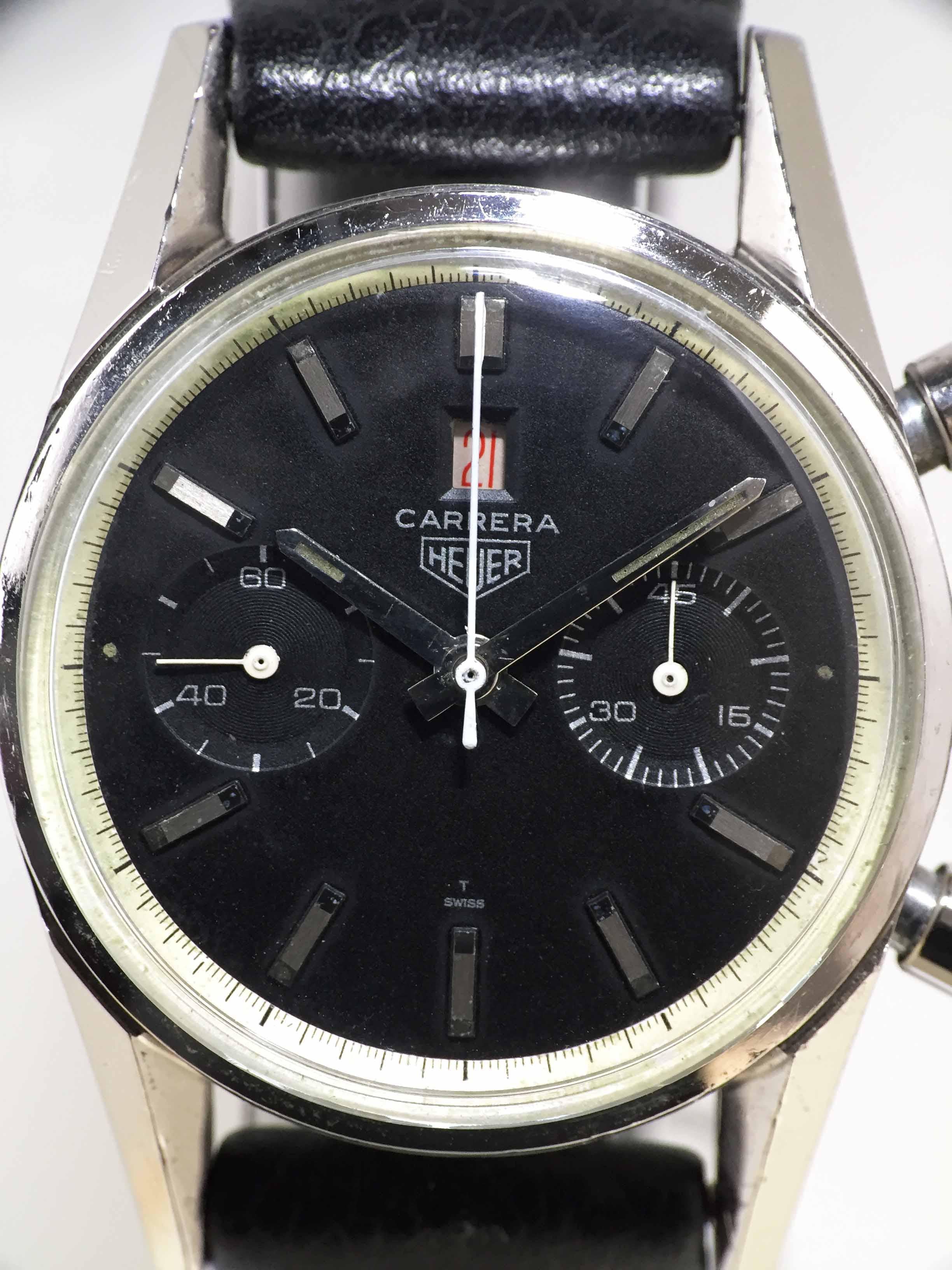 1968 Heuer Carrera Dato 45 1st Execution Ref. 3147N