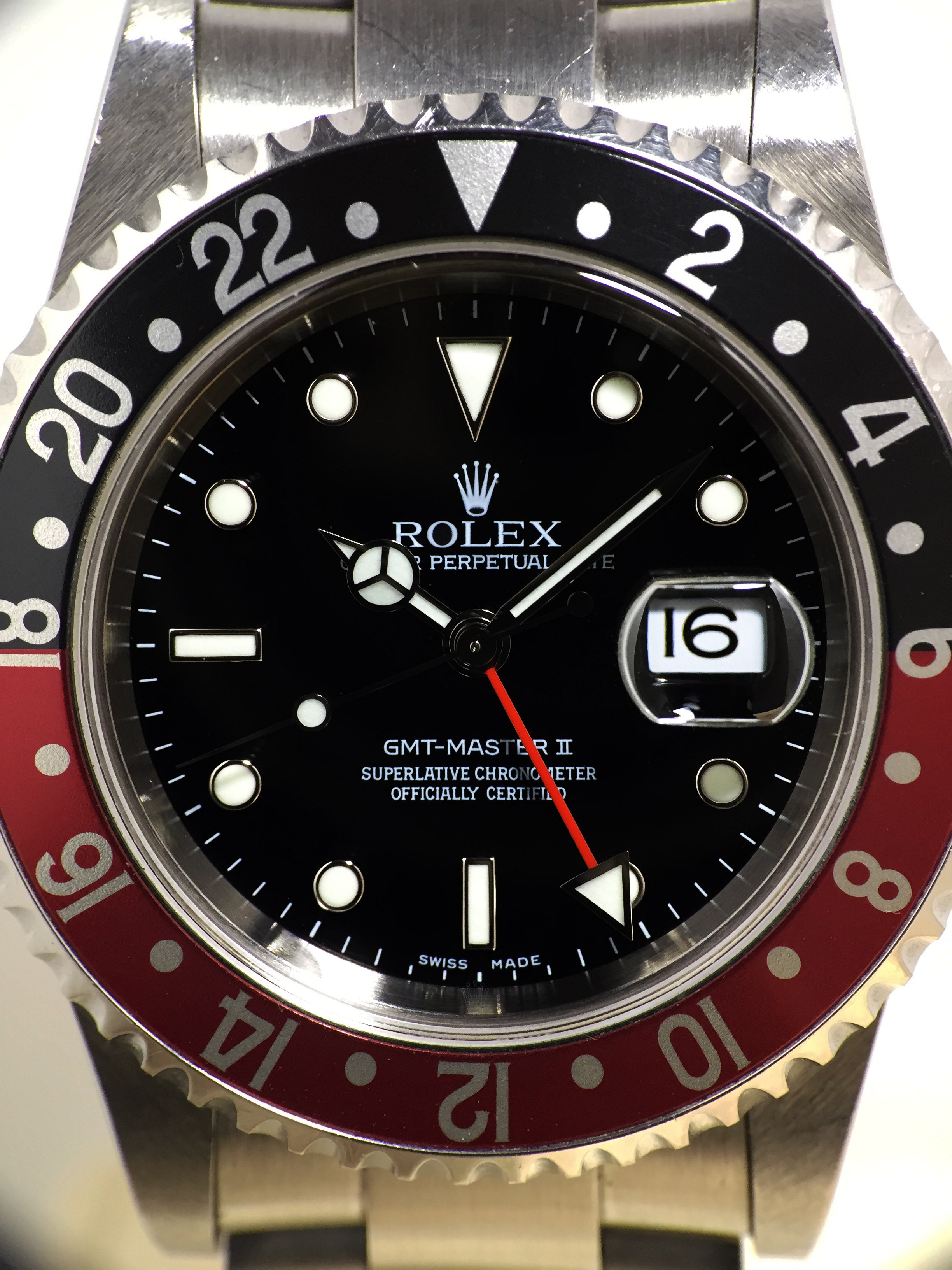 2004 Rolex GMT Master II Coke Unpolished Ref. 16710T (Full Set)