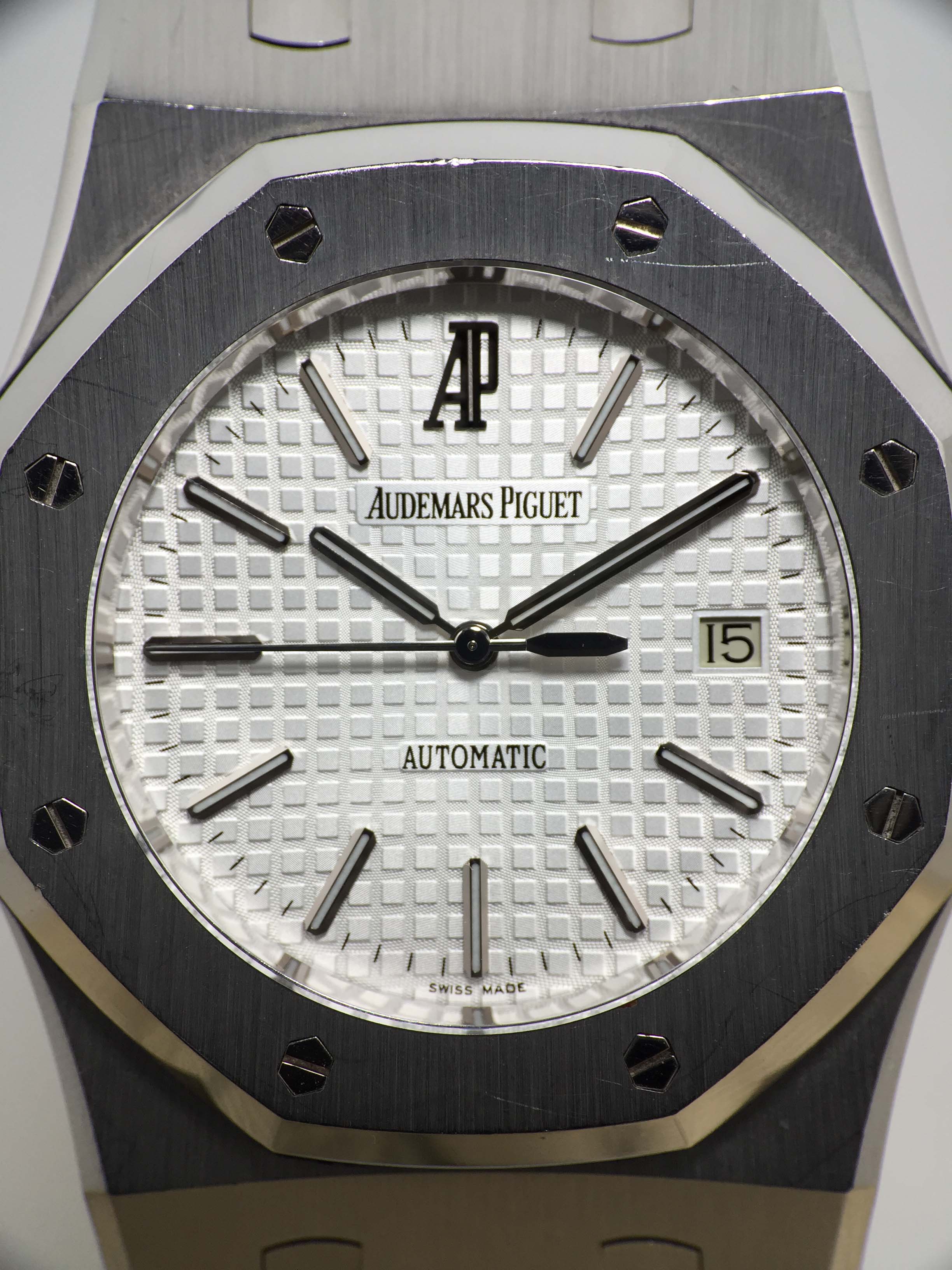 2010 Audemars Piguet Royal Oak White Dial Ref. 15300 (Full Set)