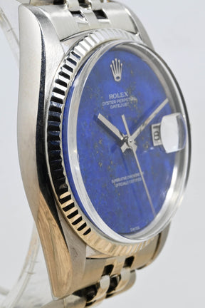 1975 Rolex Datejust White Gold Lapis Dial Ref. 1601