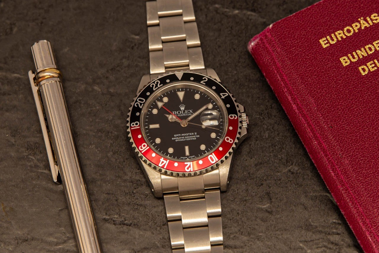 2001 Rolex GMT Master II Coke Ref. 16710 (Full Set)