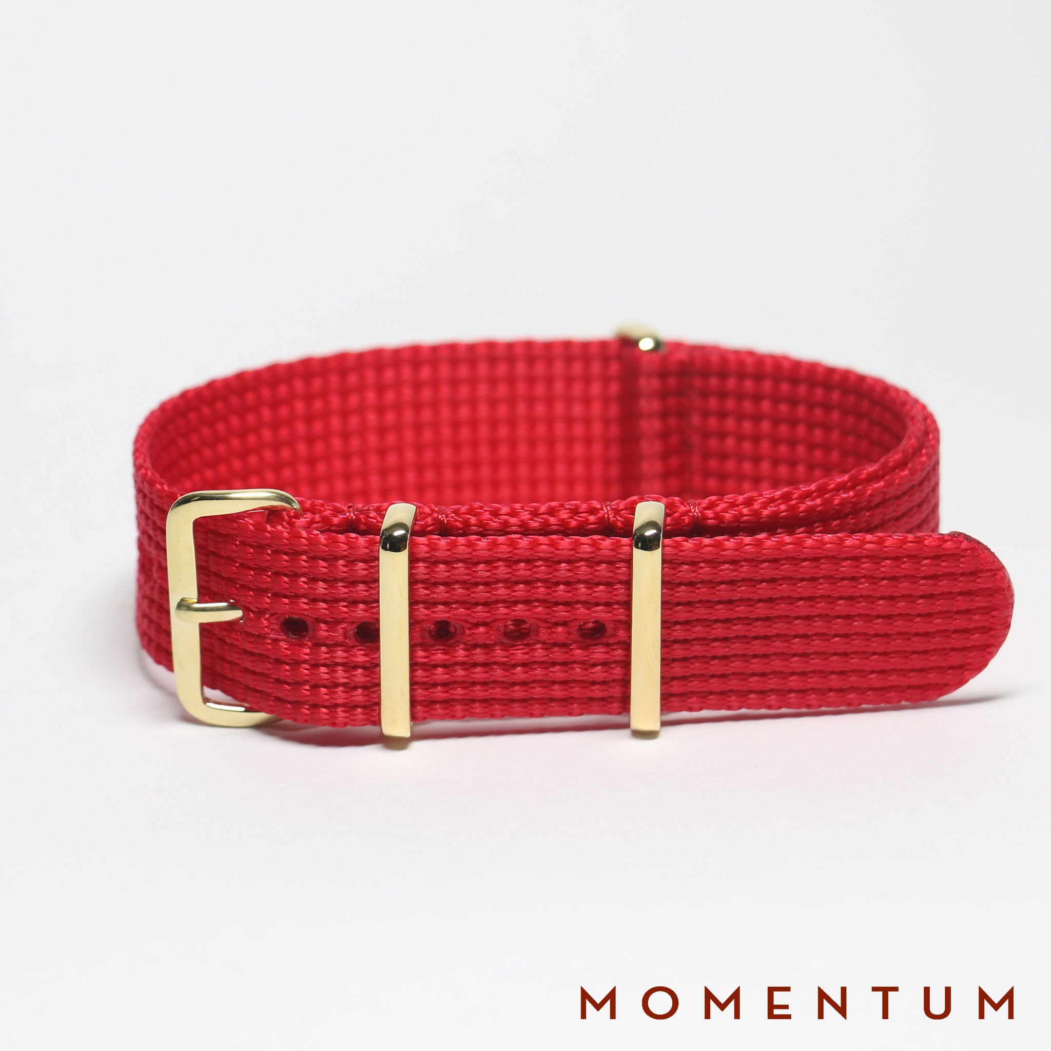 Nato Strap Red - Braided - Momentum Dubai