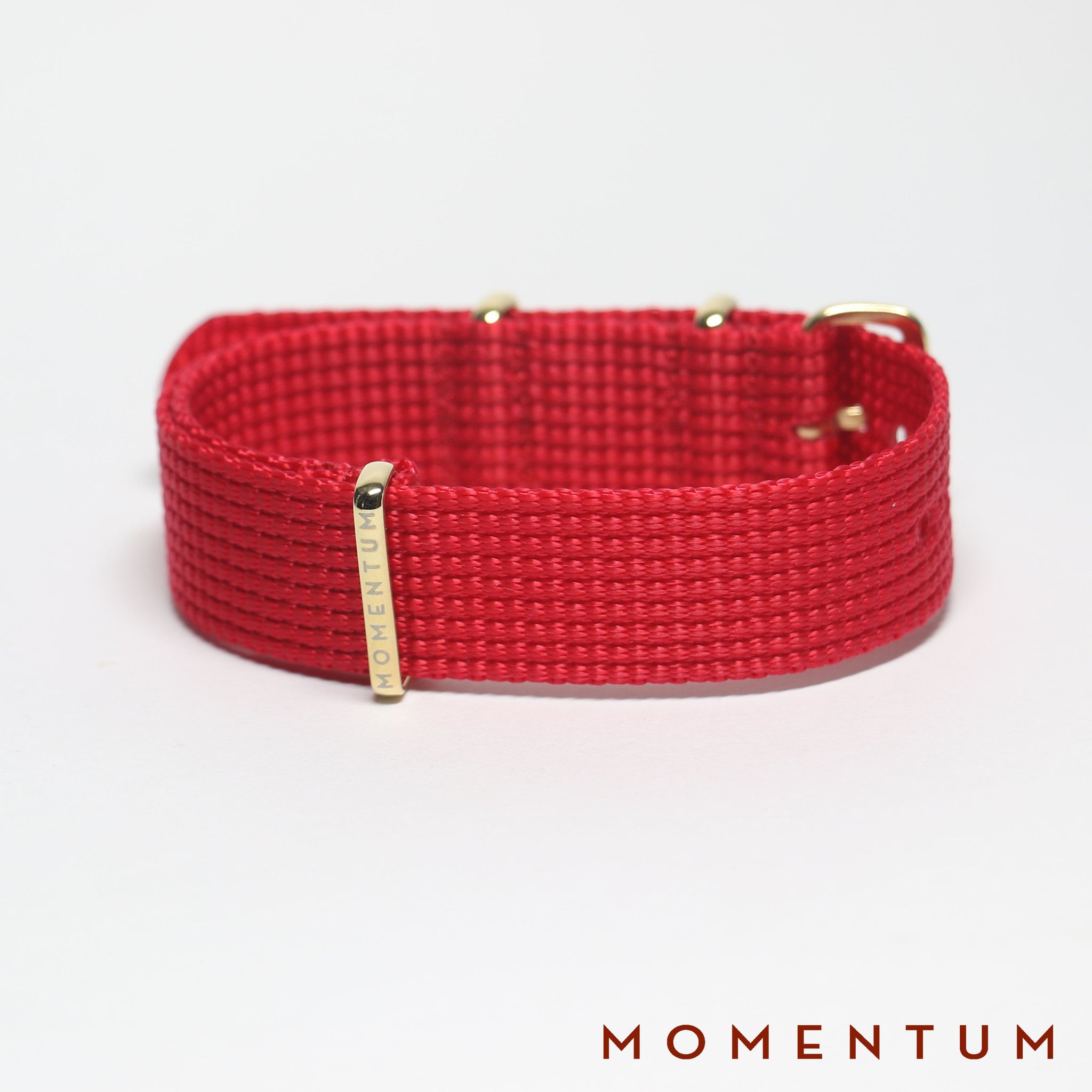 Nato Strap Red - Braided - Momentum Dubai