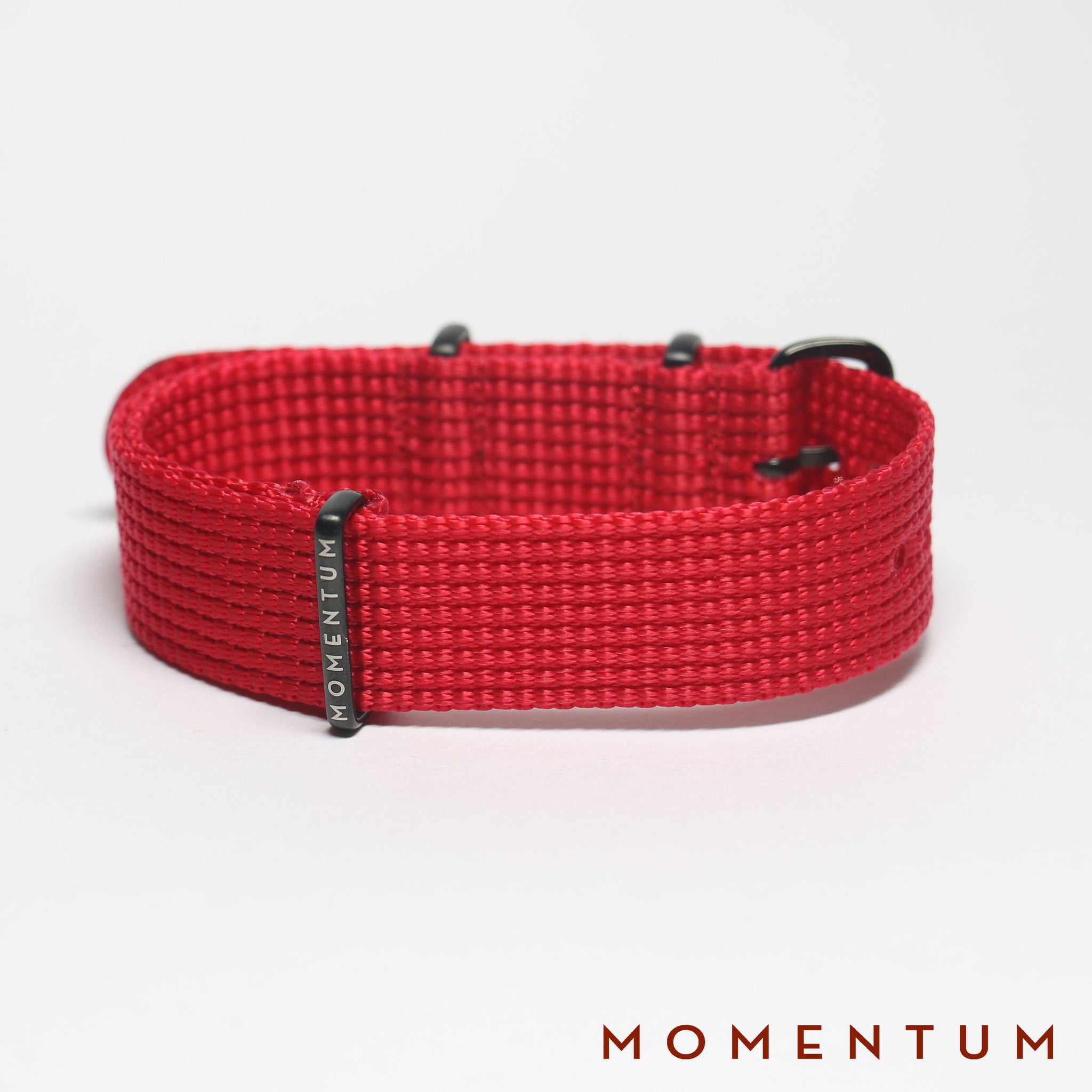 Nato Strap Red - Braided - Momentum Dubai