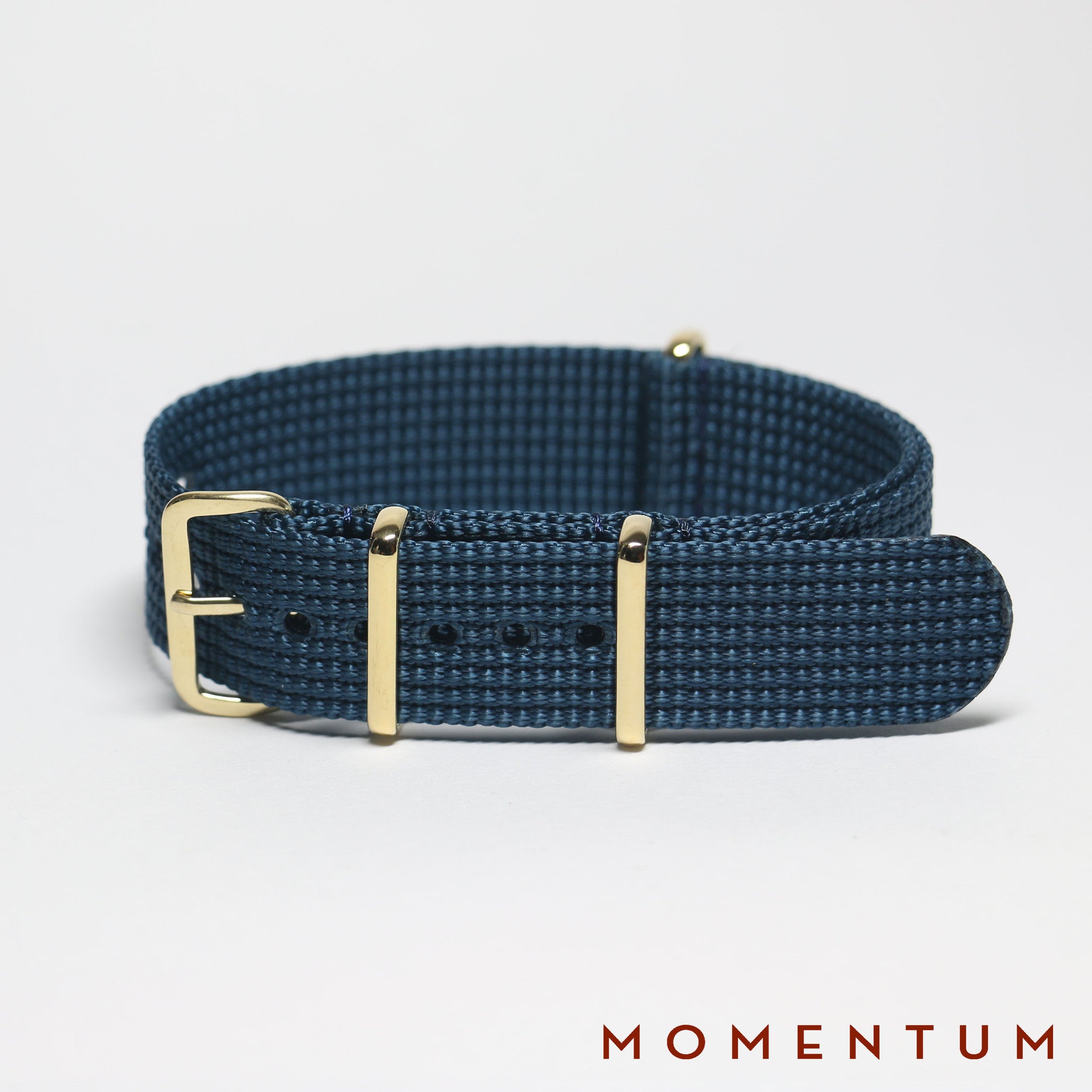 Nato Strap Dark Blue - Braided - Momentum Dubai